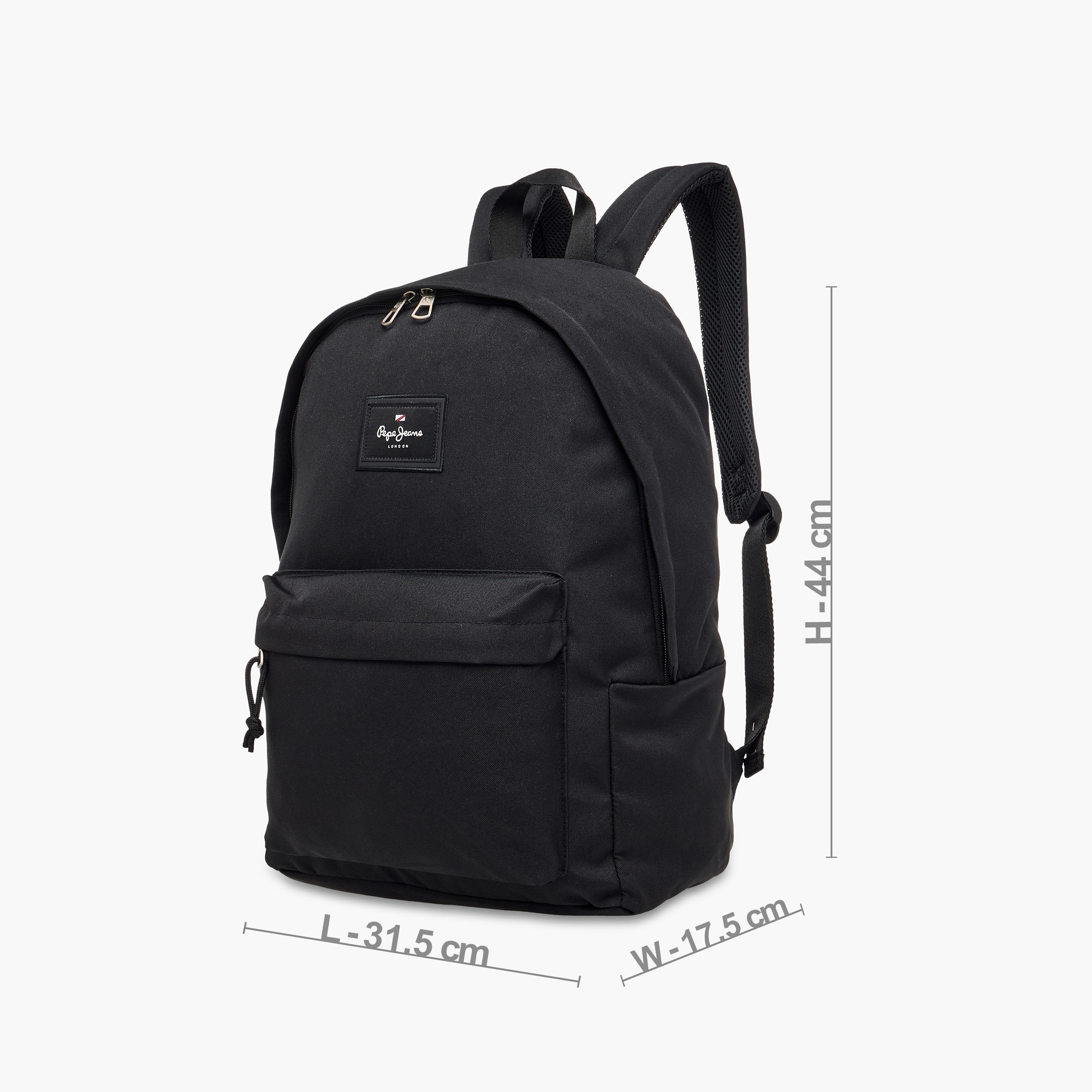 Pepe Jeans Textured Backpack with Adjustable Shoulder Straps -  33x44x21 cms-school-bagsandbackpacks-backpacks-image-4