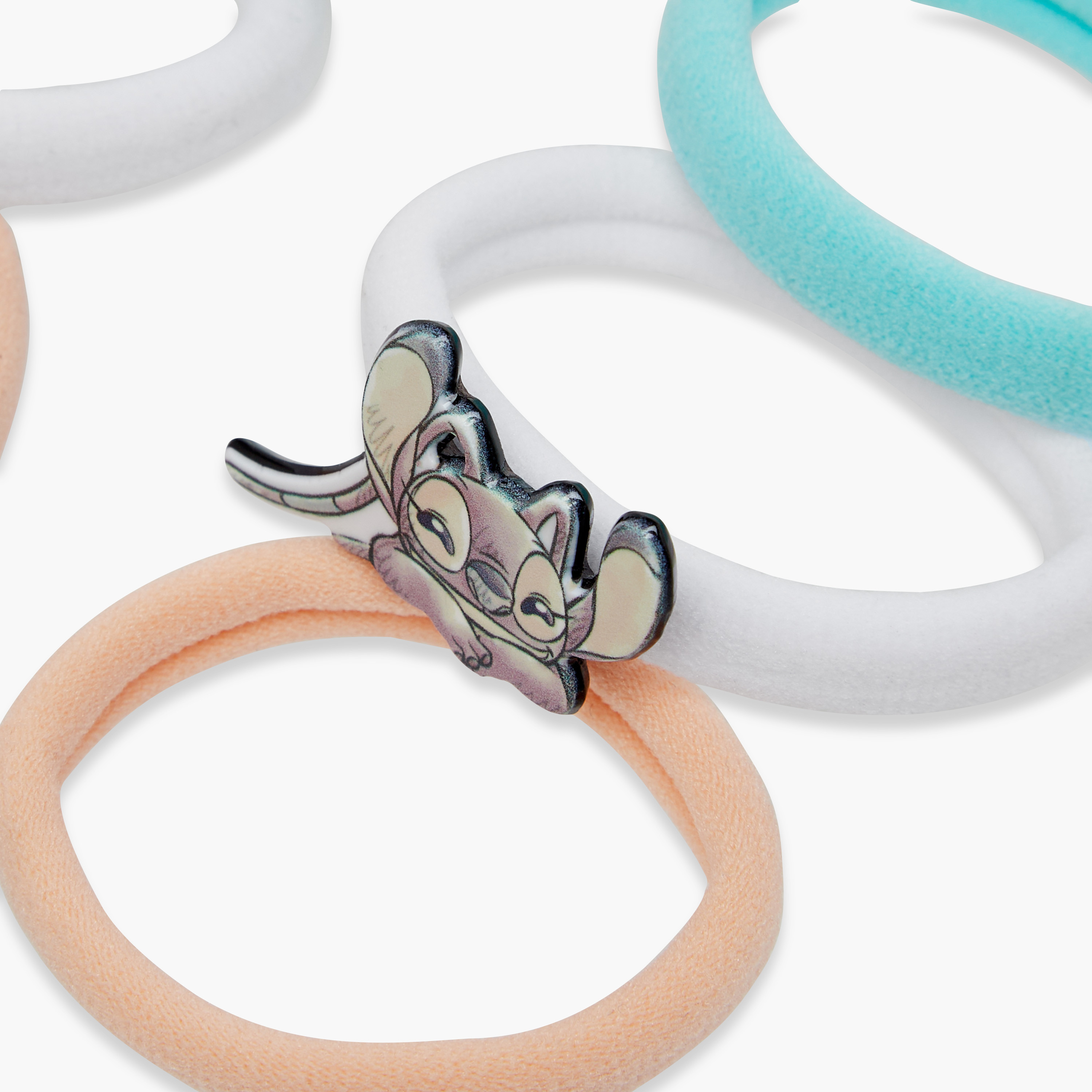 طقم ربطات شعر 6 قطع بتصميم بزخارف ستيتش وأنجل من ديزني-girls-accessories-hairaccessories-image-4