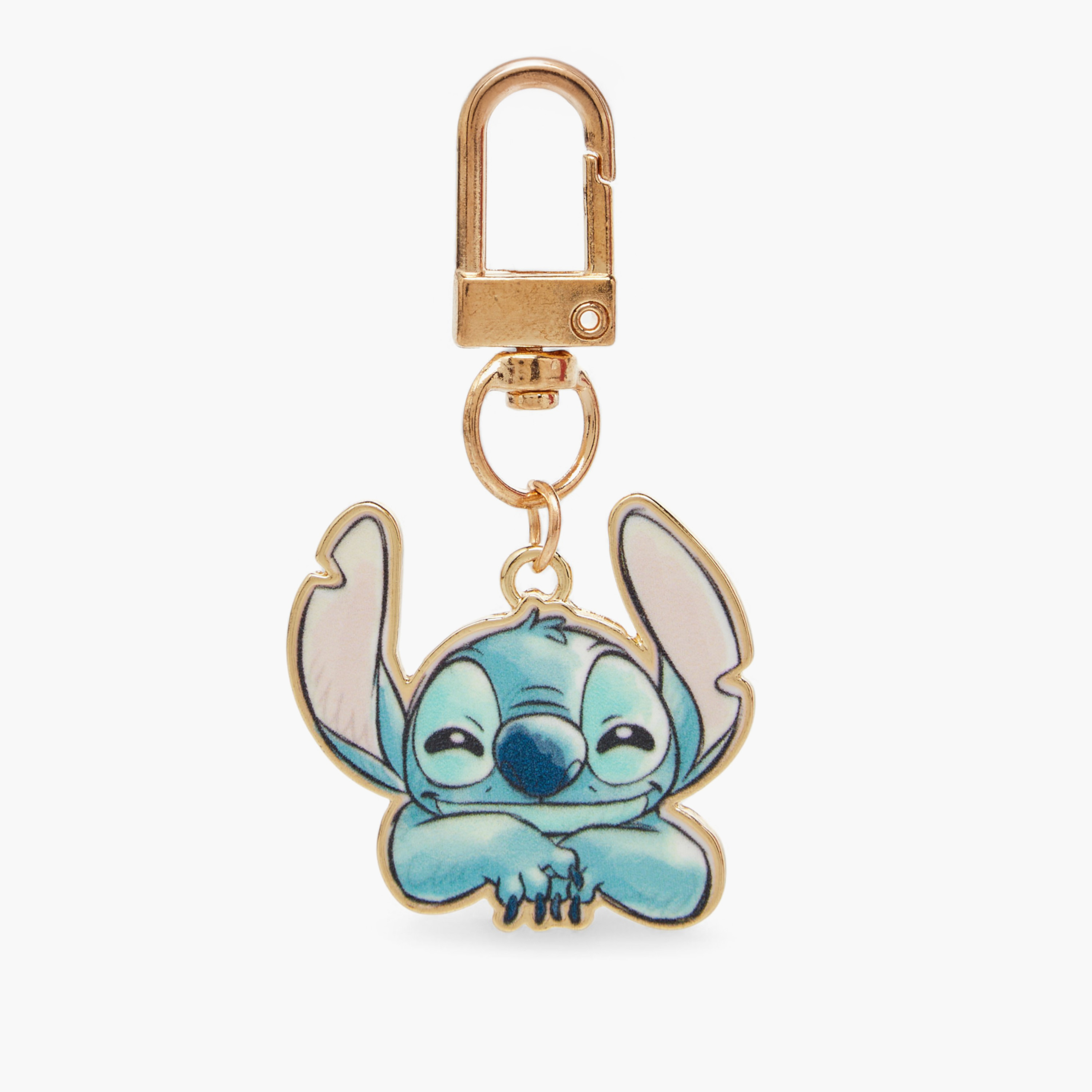 Disney Stitch Charm Keychain with Hook-girls-accessories-keyringsandbagcharms-image-1