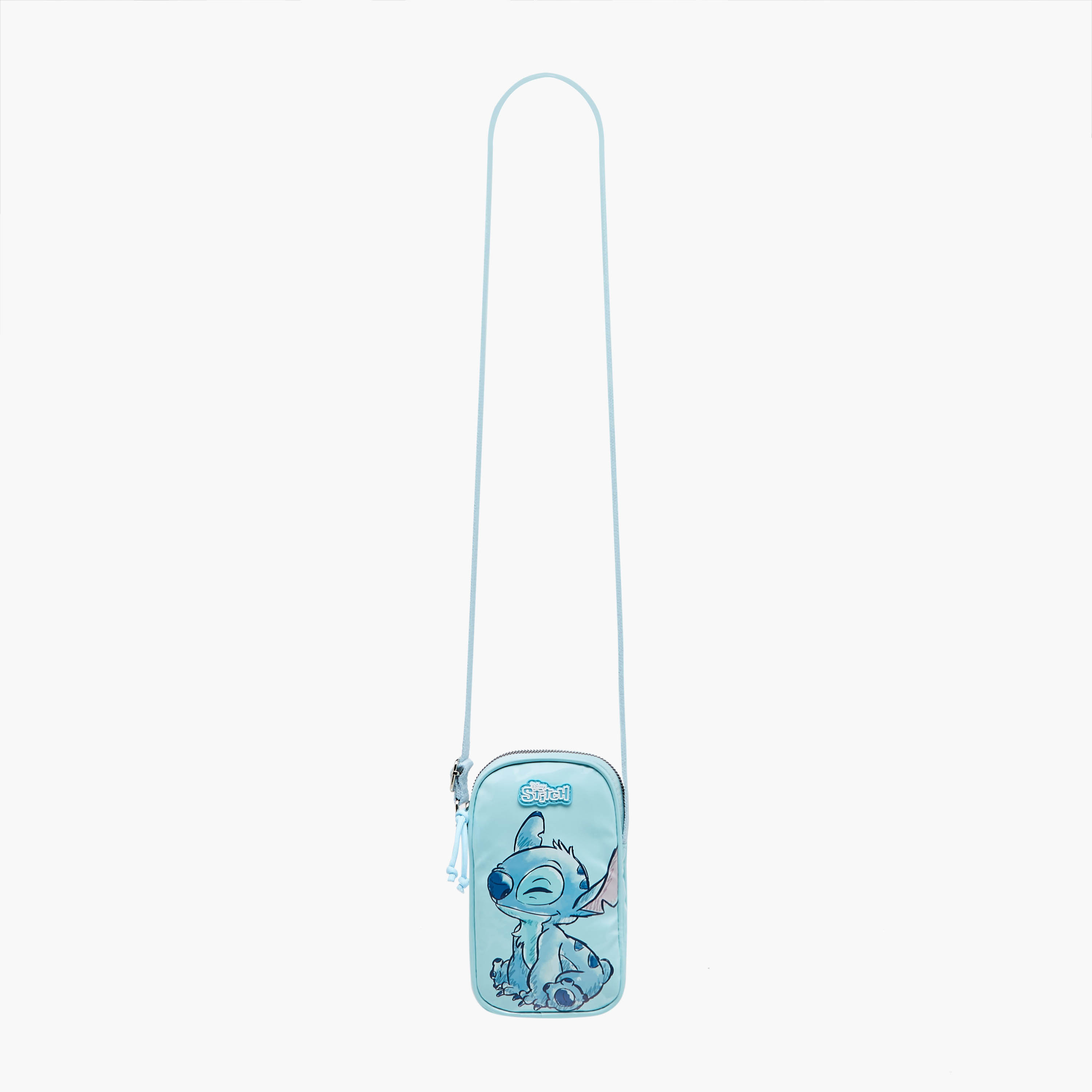 Disney Stitch Print Crossbody Bag with Adjustable Strap and Zip Closure-girls-accessories-bags-image-2