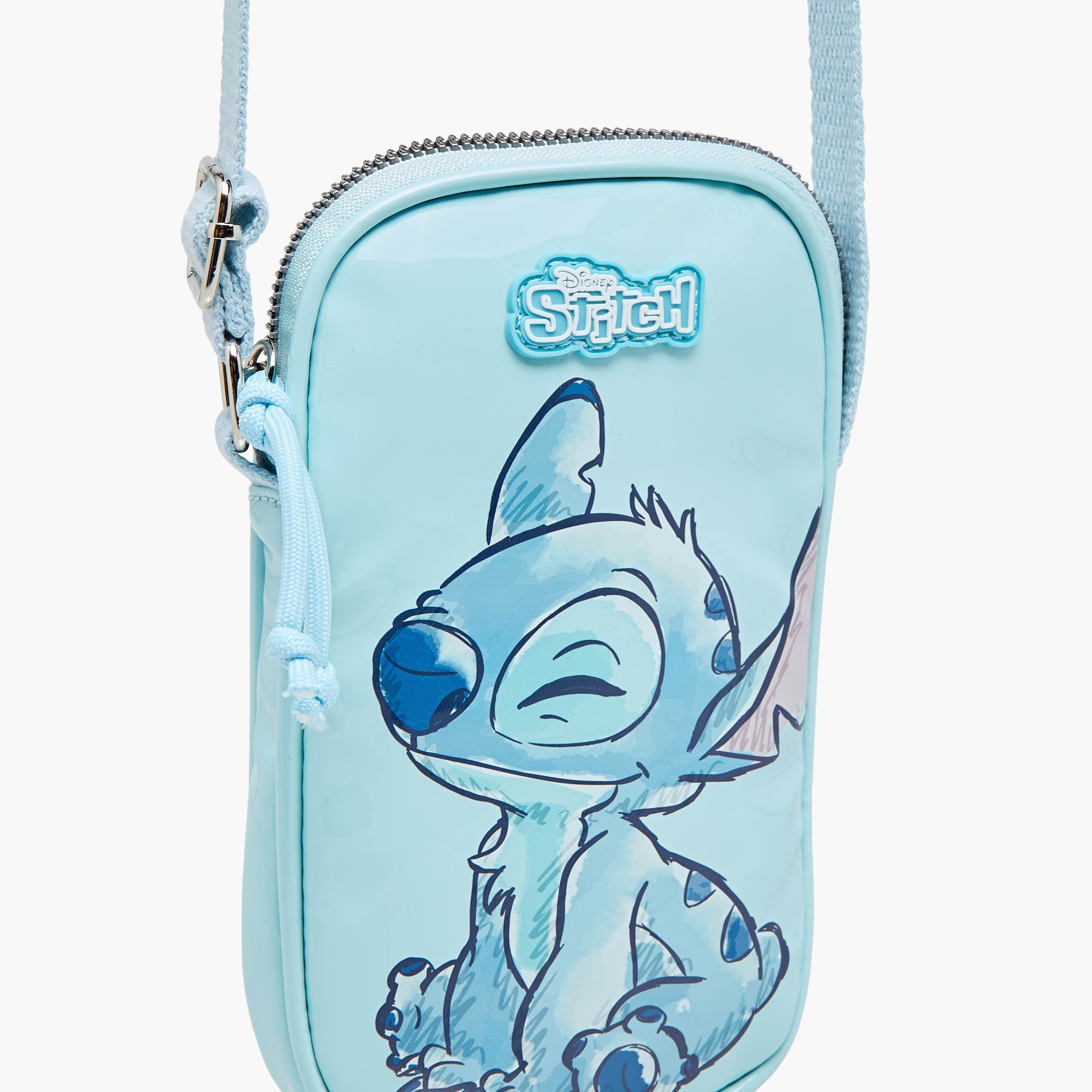Disney Stitch Print Crossbody Bag with Adjustable Strap and Zip Closure-girls-accessories-bags-image-4