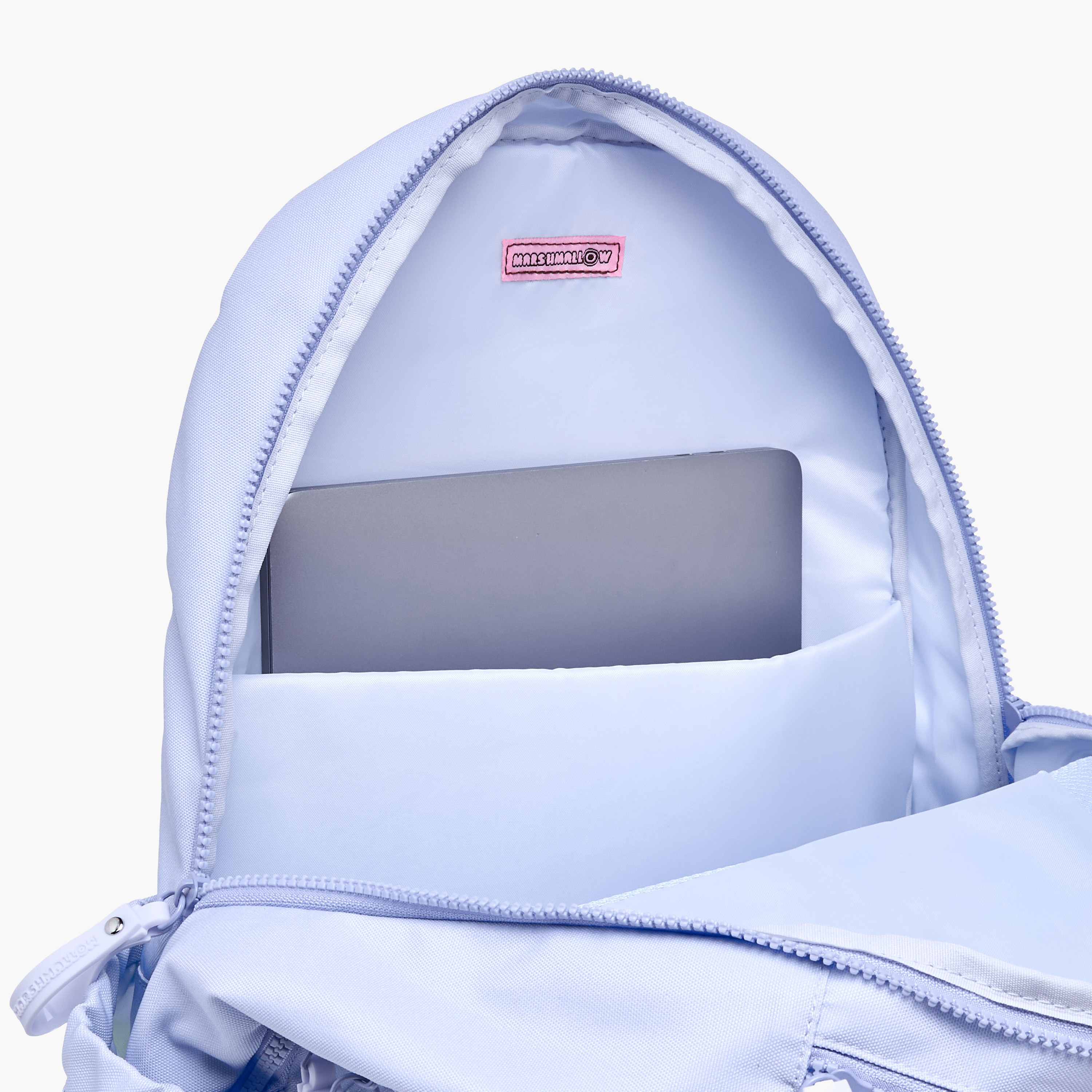 MARSHMALLOW Floral Print Backpack with Adjustable Straps and Zip Closure - 33x43x16 cms-promo_LS20_OMN-image-12