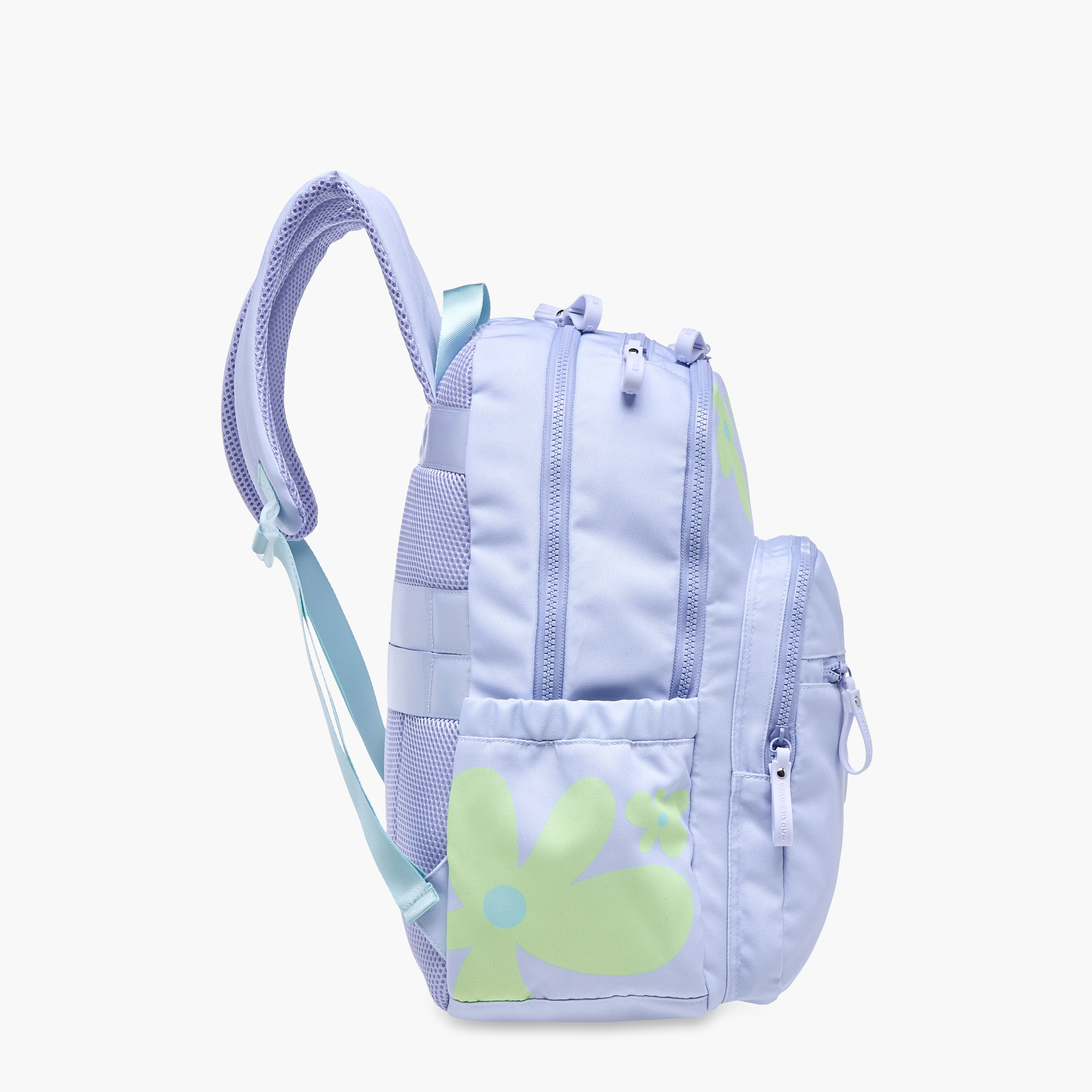 MARSHMALLOW Floral Print Backpack with Adjustable Straps and Zip Closure - 33x43x16 cms-promo_LS20_OMN-image-5