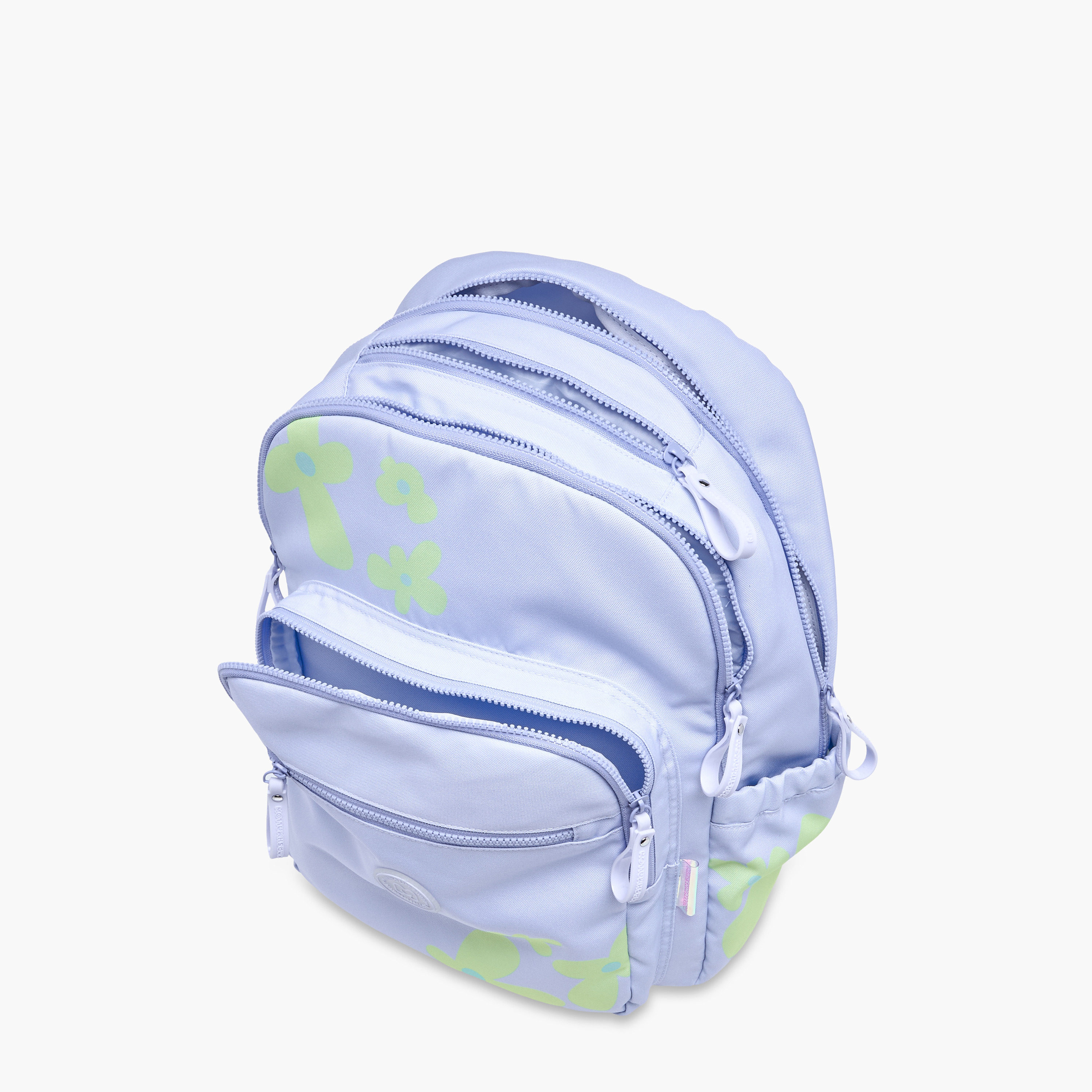 MARSHMALLOW Floral Print Backpack with Adjustable Straps and Zip Closure - 33x43x16 cms-promo_LS20_OMN-image-11