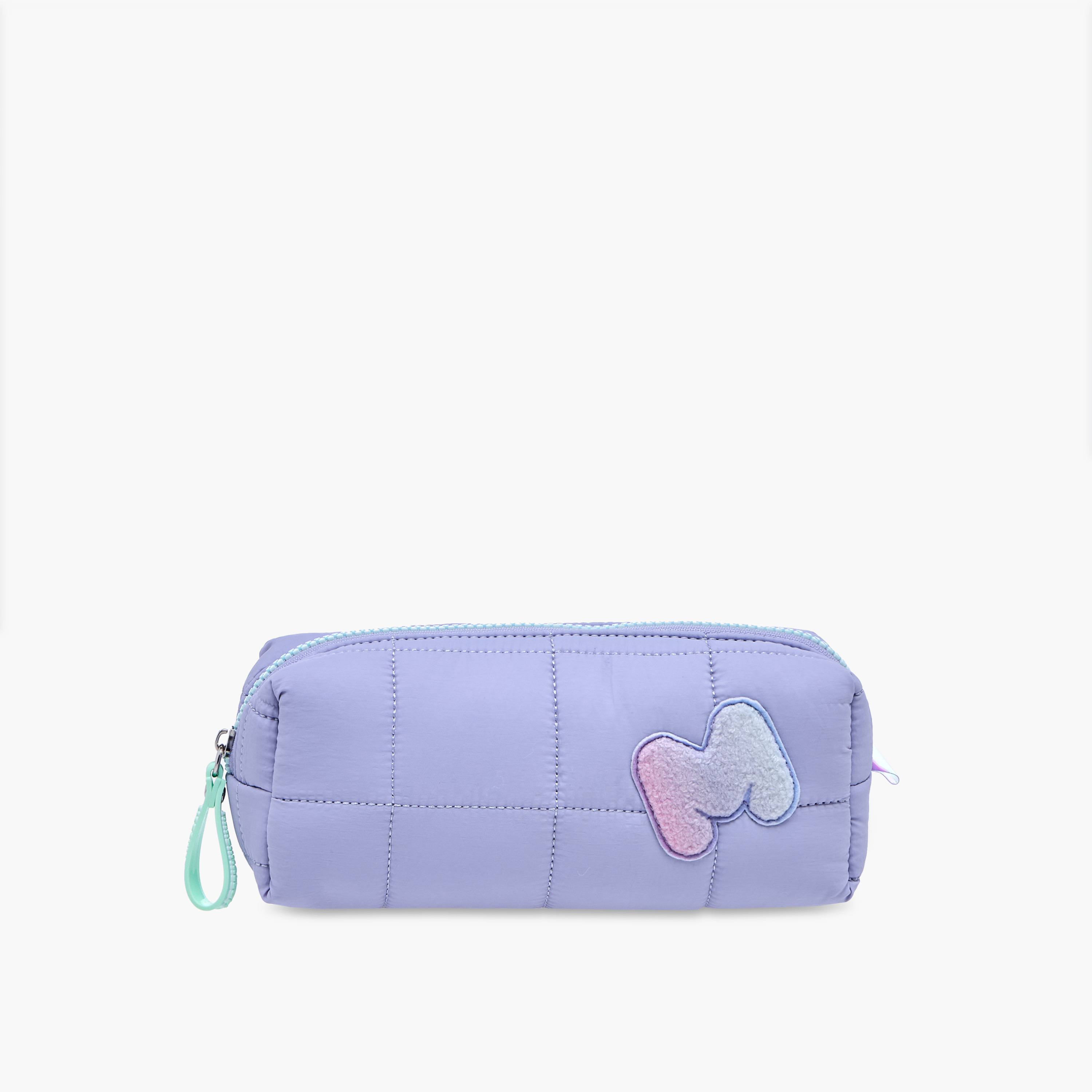 MARSHMALLOW Quilted Pencil Pouch with Zip Closure-school-stationery-pencilcases-image-1
