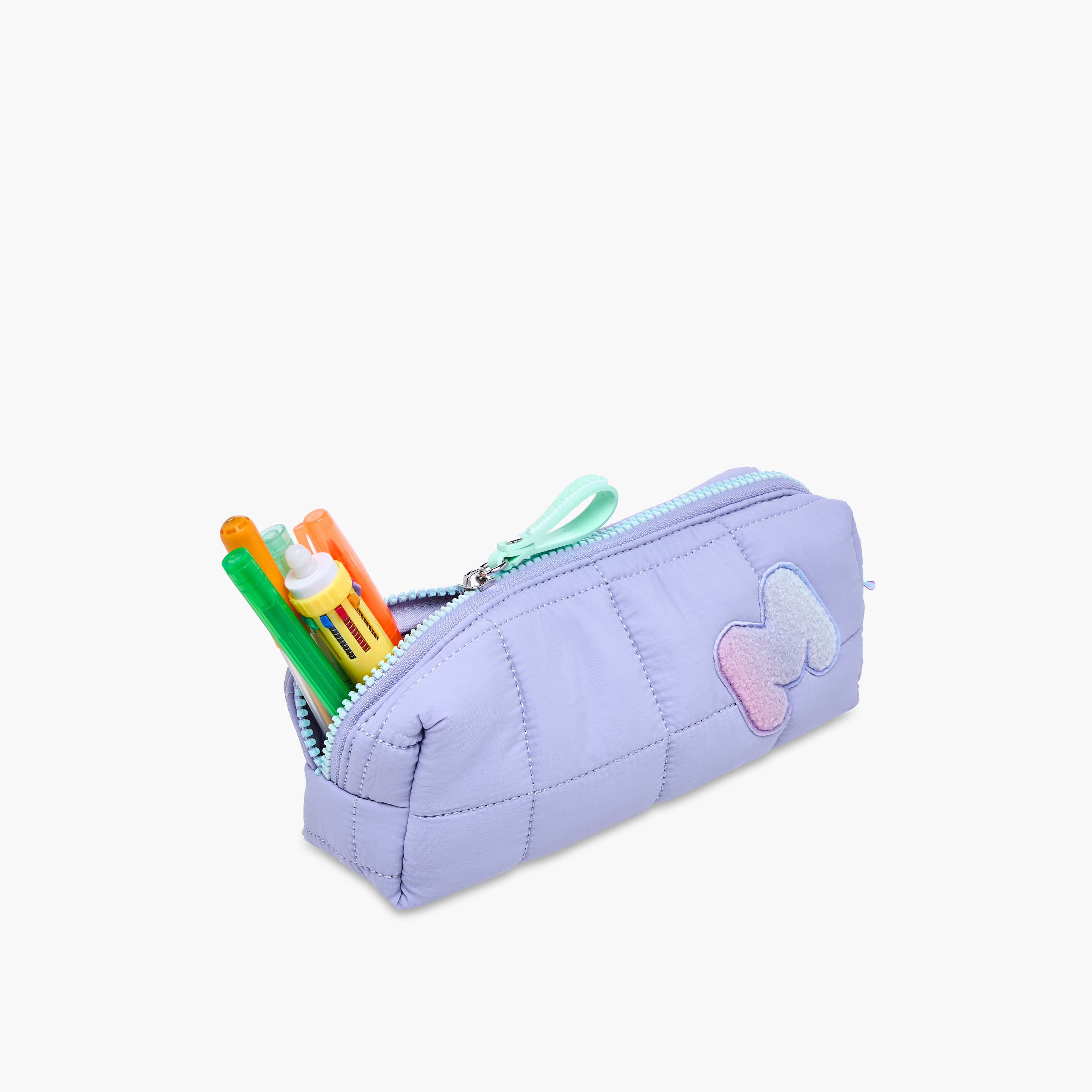MARSHMALLOW Quilted Pencil Pouch with Zip Closure-school-stationery-pencilcases-image-5