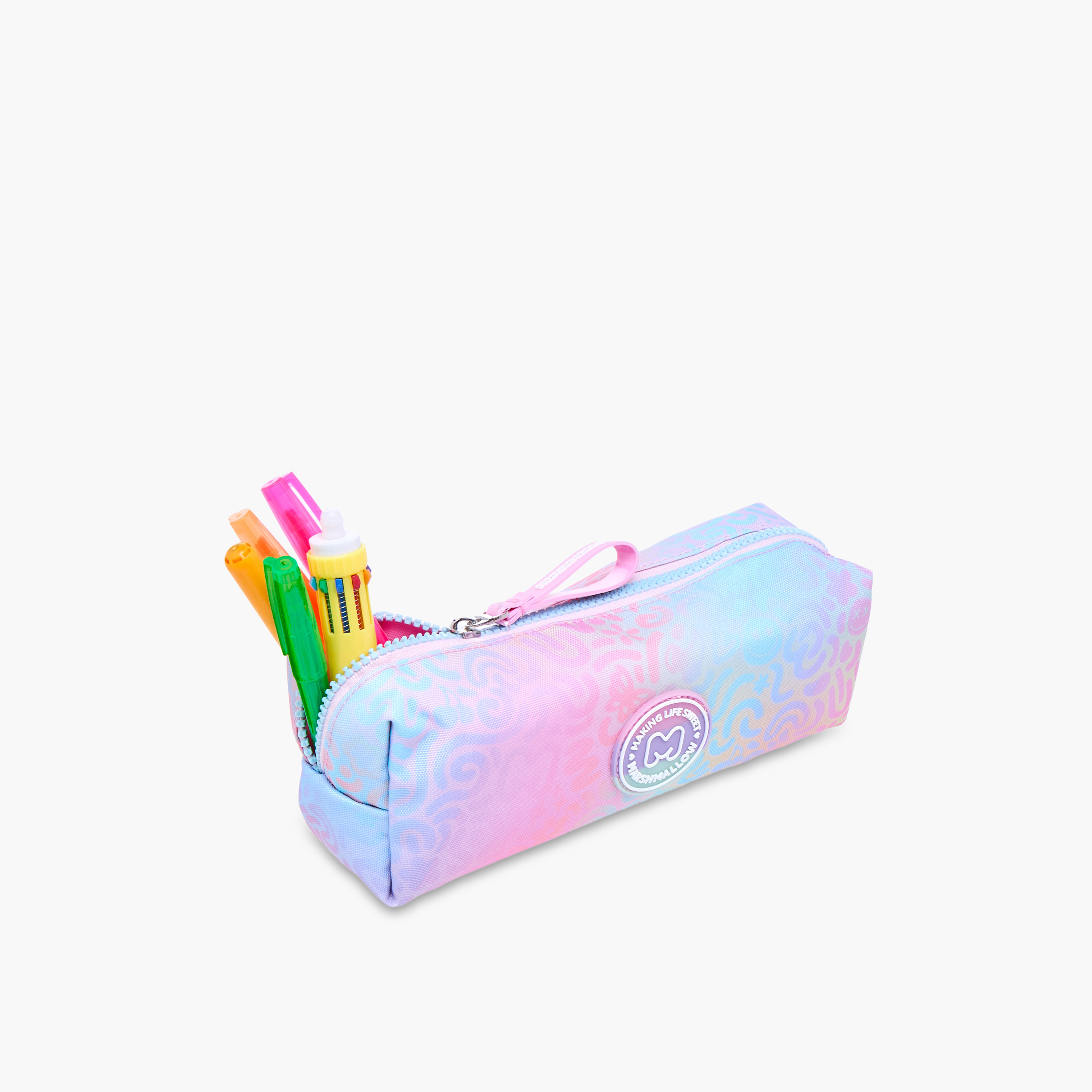 MARSHMALLOW Iris Printed Pencil Pouch with Zip Closure-school-stationery-pencilcases-image-5