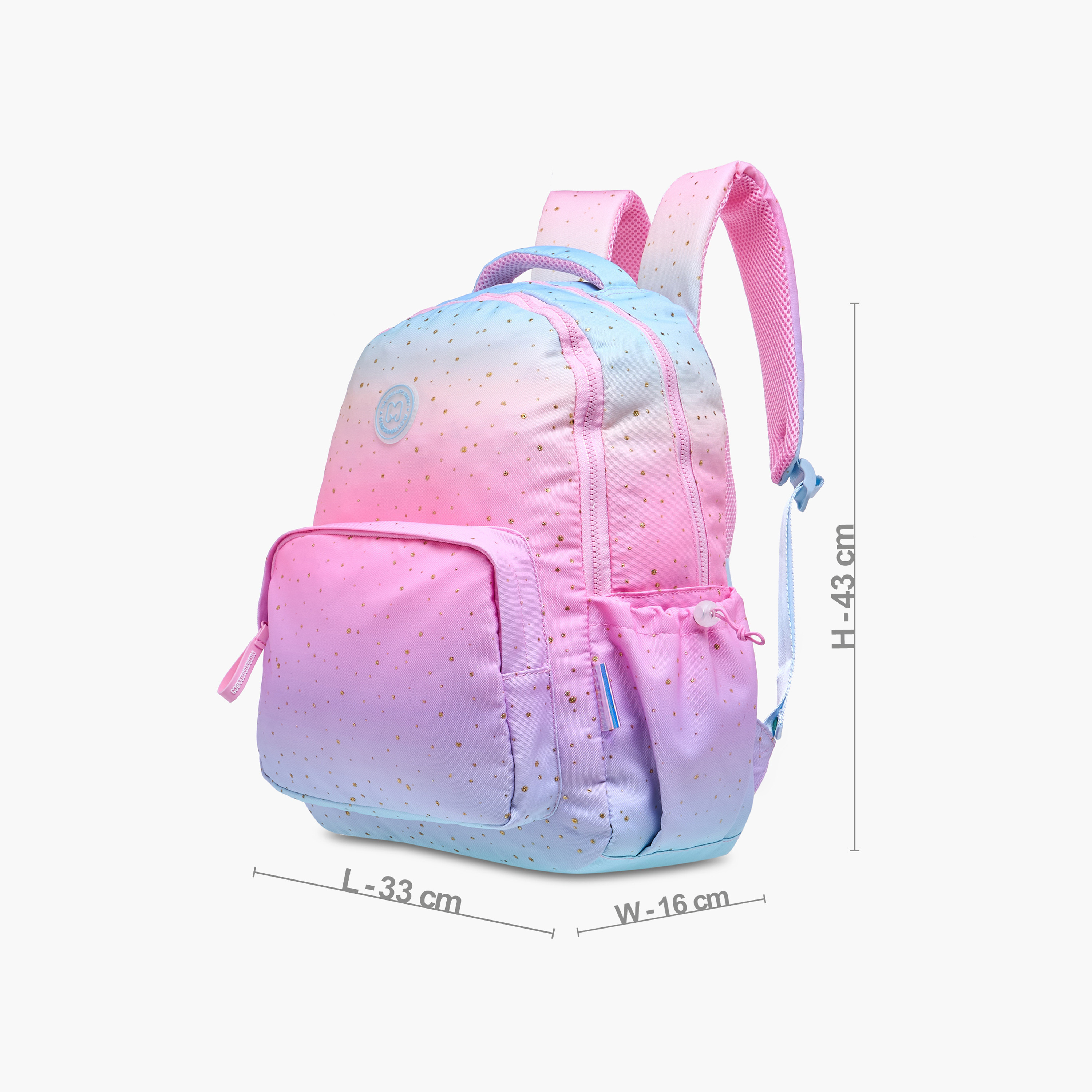 MARSHMALLOW Ombre Backpack with Adjustable Shoulder Straps - 33x43x16 cms-promo_LS20_OMN-image-4