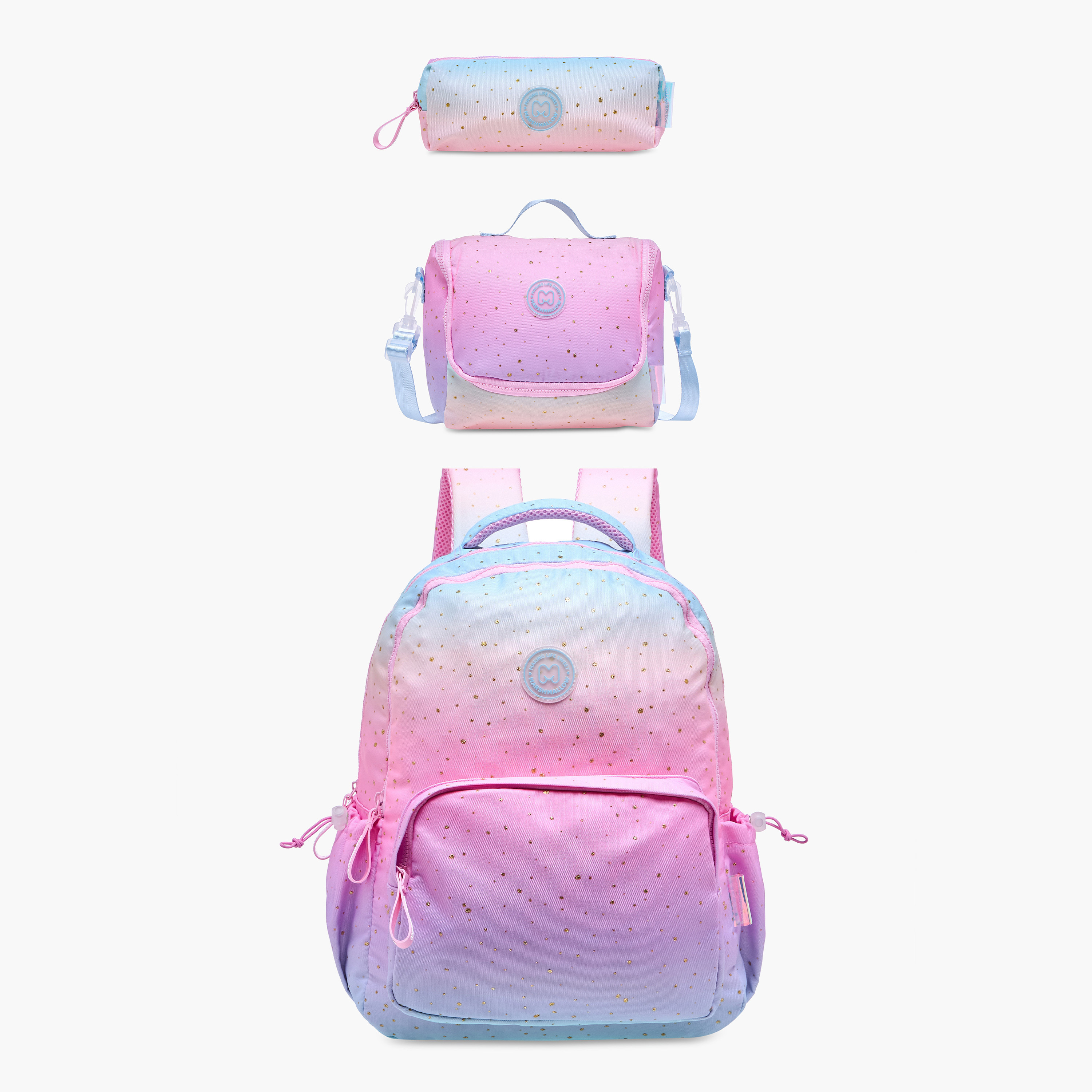 MARSHMALLOW Ombre Lunch Bag with Strap and Zip Closure-school-lunchessentials-lunchbags-image-8