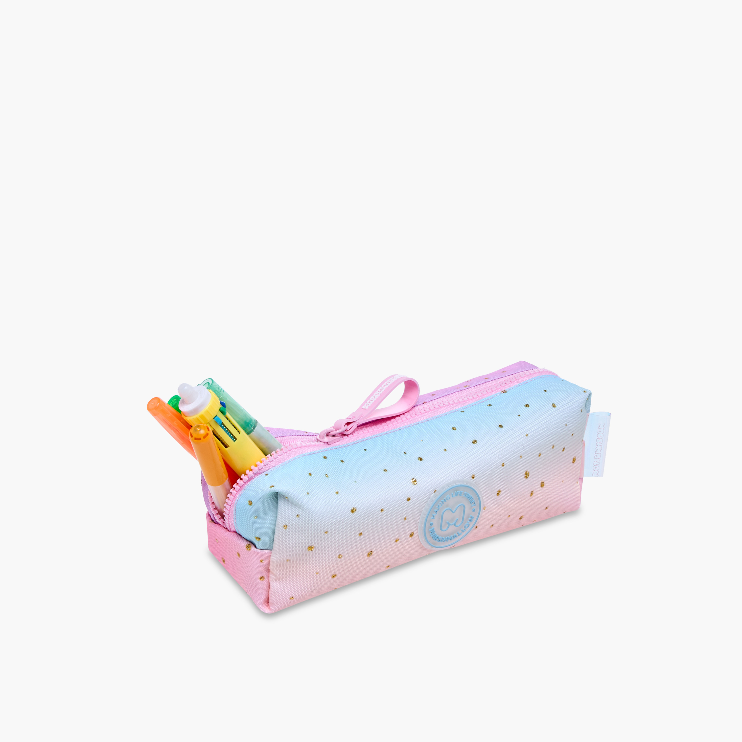 MARSHMALLOW Ombre Pencil Pouch with Zip Closure-school-stationery-pencilcases-image-5