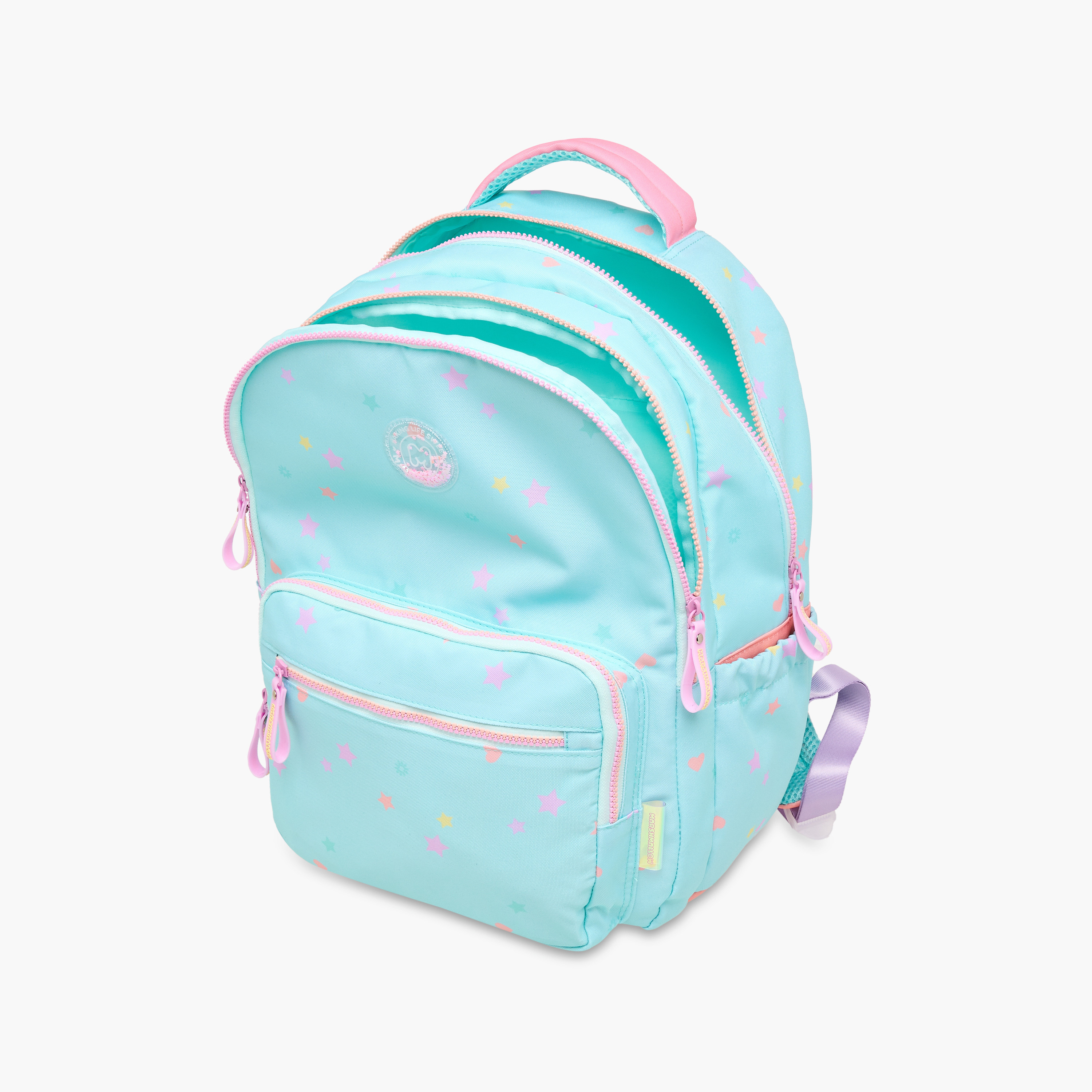 MARSHMALLOW All-Over Star Print Backpack with Adjustable Straps and Zip Closure - 33x43x16 cms-school-bagsandbackpacks-backpacks-image-12