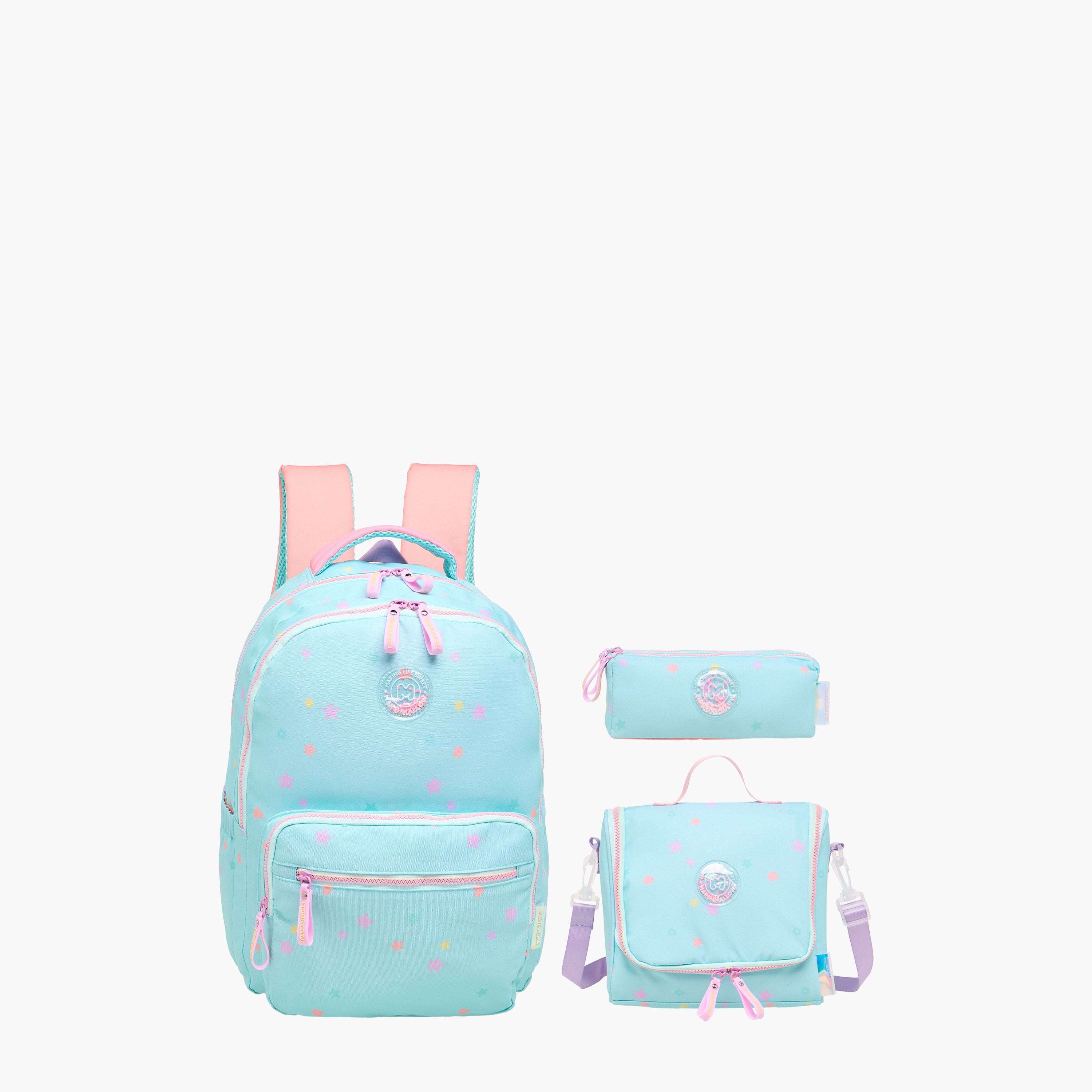 MARSHMALLOW All-Over Star Print Backpack with Adjustable Straps and Zip Closure - 33x43x16 cms-school-bagsandbackpacks-backpacks-image-14