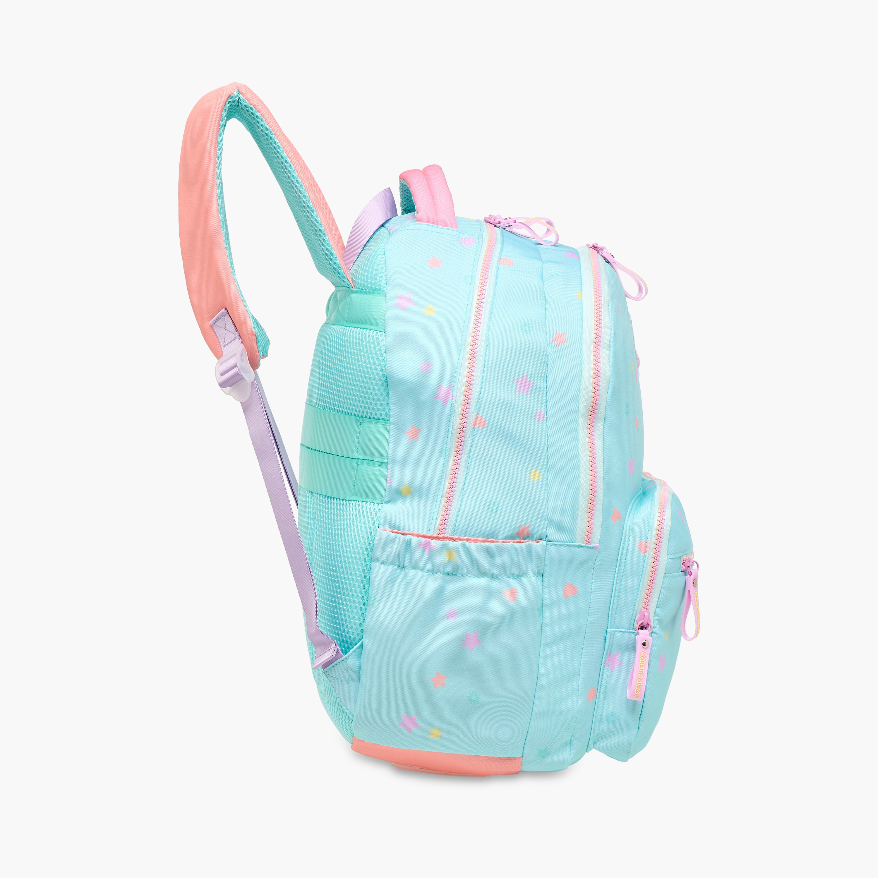 MARSHMALLOW All-Over Star Print Backpack with Adjustable Straps and Zip Closure - 33x43x16 cms-school-bagsandbackpacks-backpacks-image-5