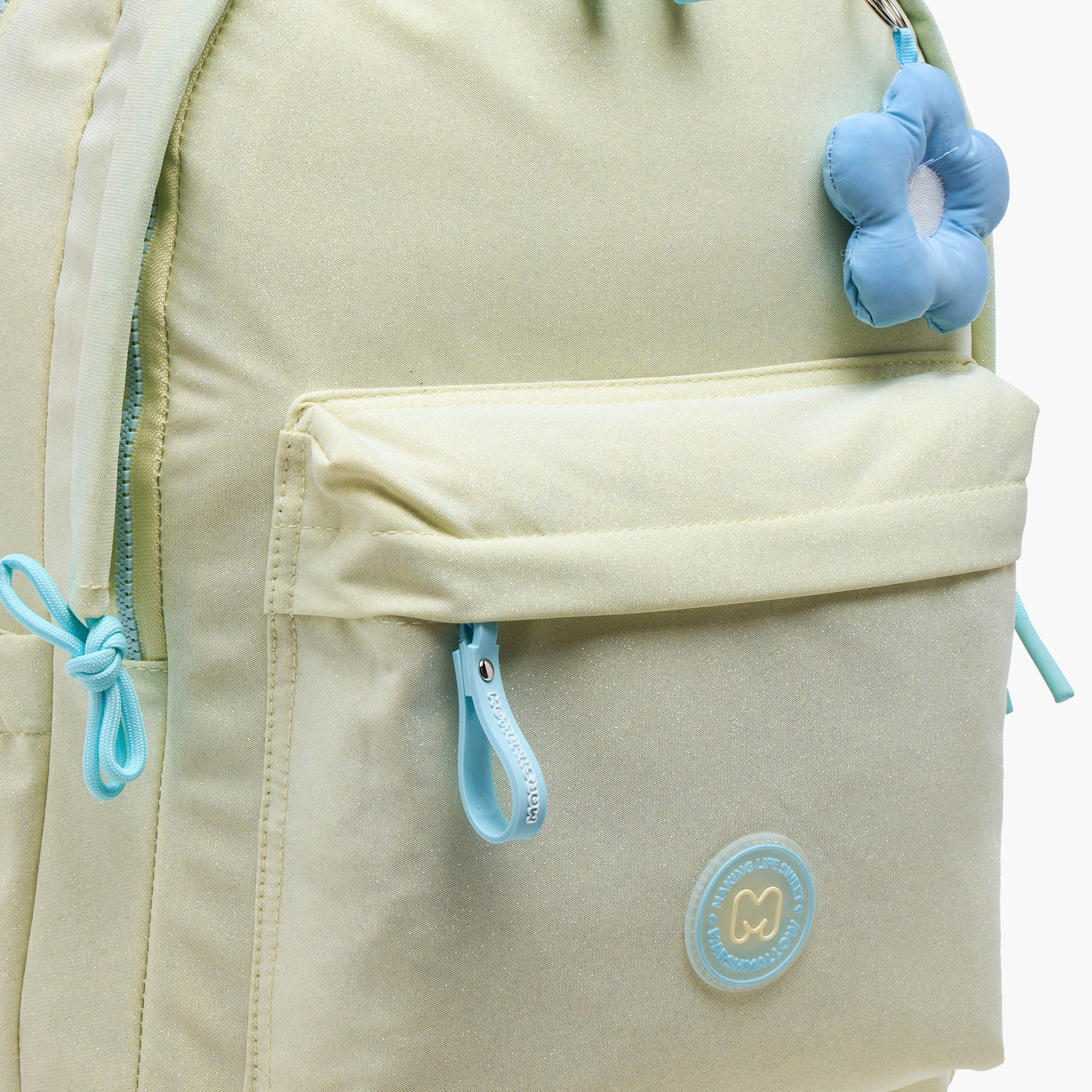 MARSHMALLOW Floral Detail Backpack with Adjustable Shoulder Straps - 33x43x16 cms-promo_LS20_OMN-image-9