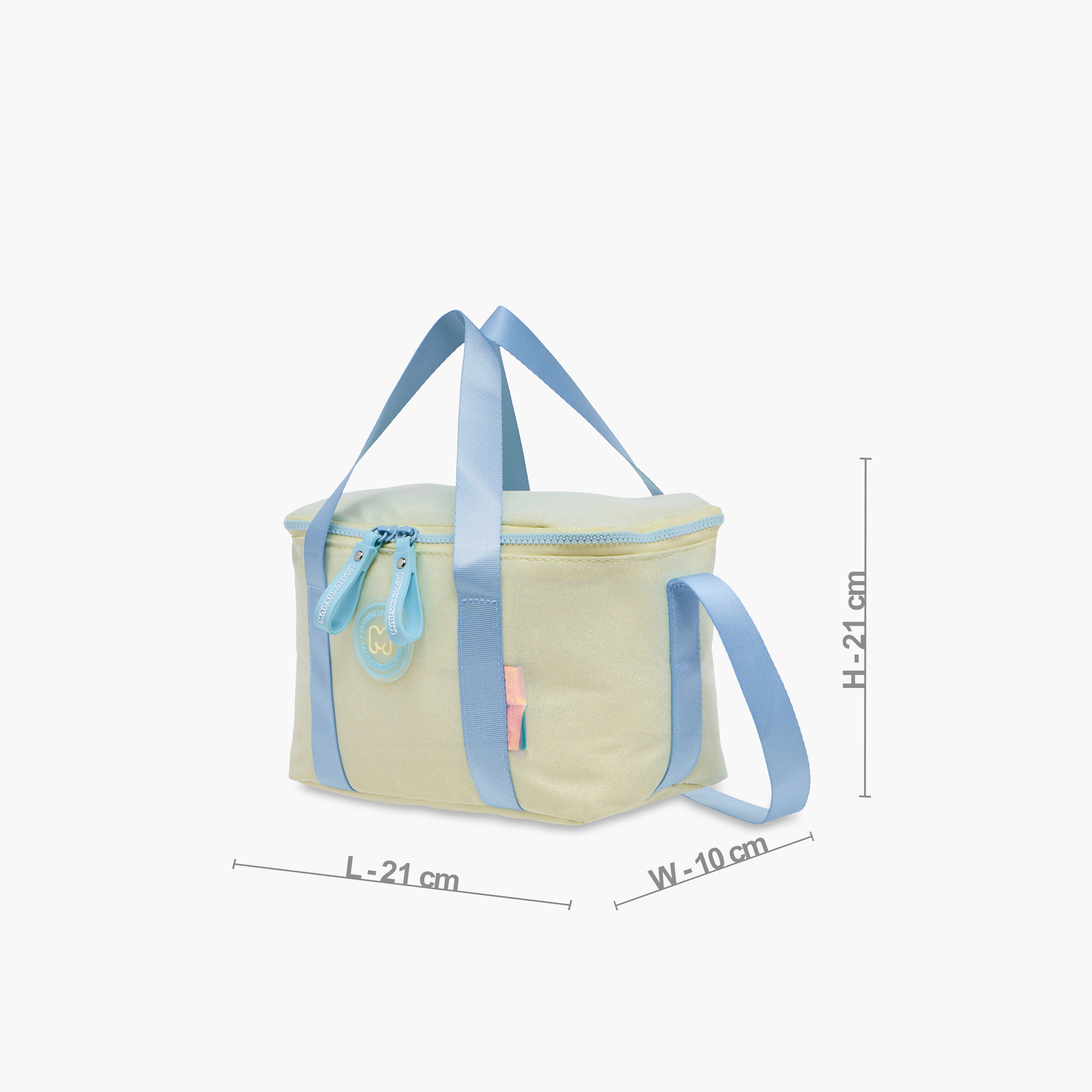 MARSHMALLOW Tiara Applique Detail Lunch Bag with Zip Closure-school-lunchessentials-lunchbags-image-2