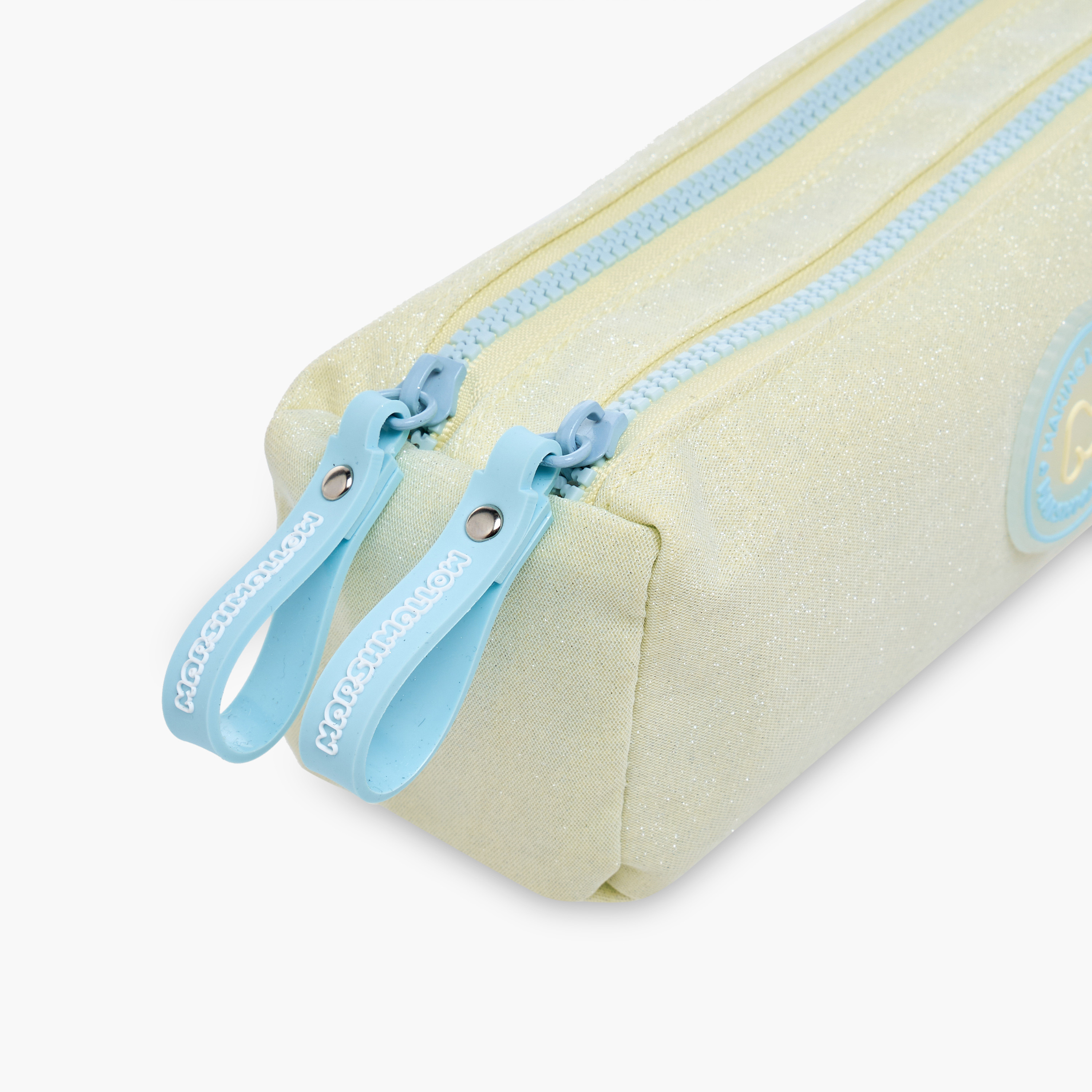 MARSHMALLOW Applique Detail Pencil Pouch with Zip Closure-school-stationery-pencilcases-image-3