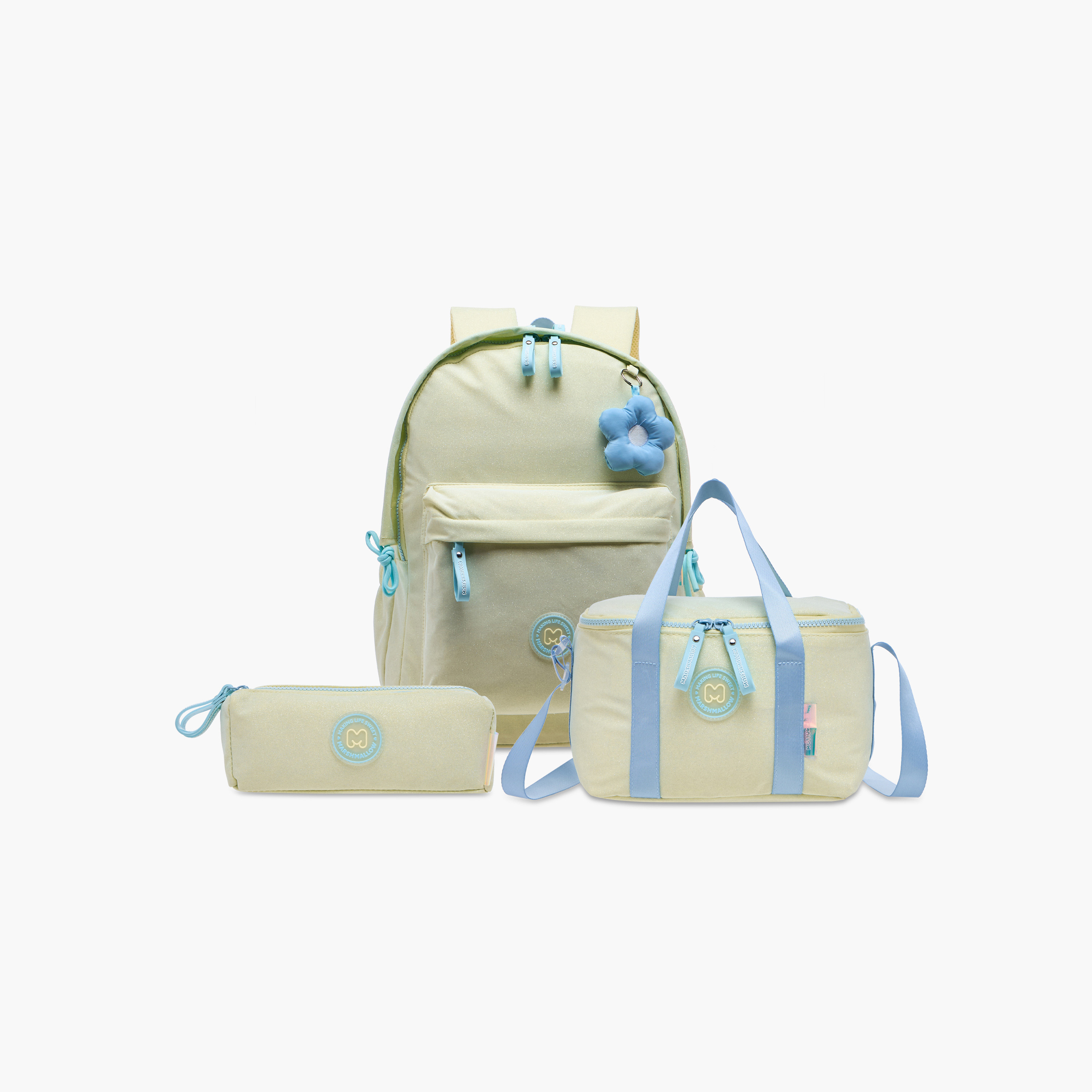 MARSHMALLOW Applique Detail Pencil Pouch with Zip Closure-school-stationery-pencilcases-image-6