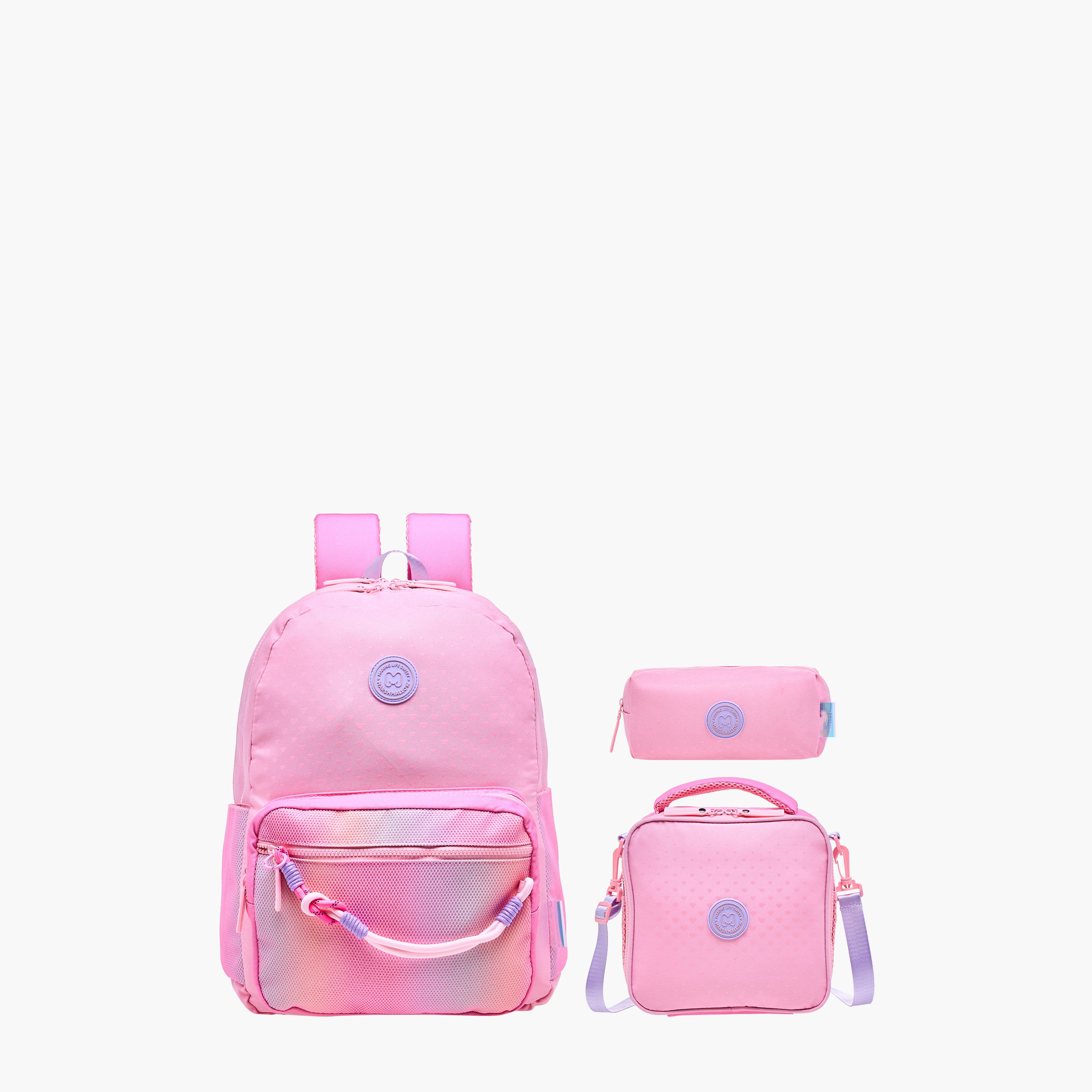 MARSHMALLOW Ombre Backpack with Adjustable Shoulder Straps and Zip Closure - 33x43x16 cm-promo_LS20_OMN-image-12