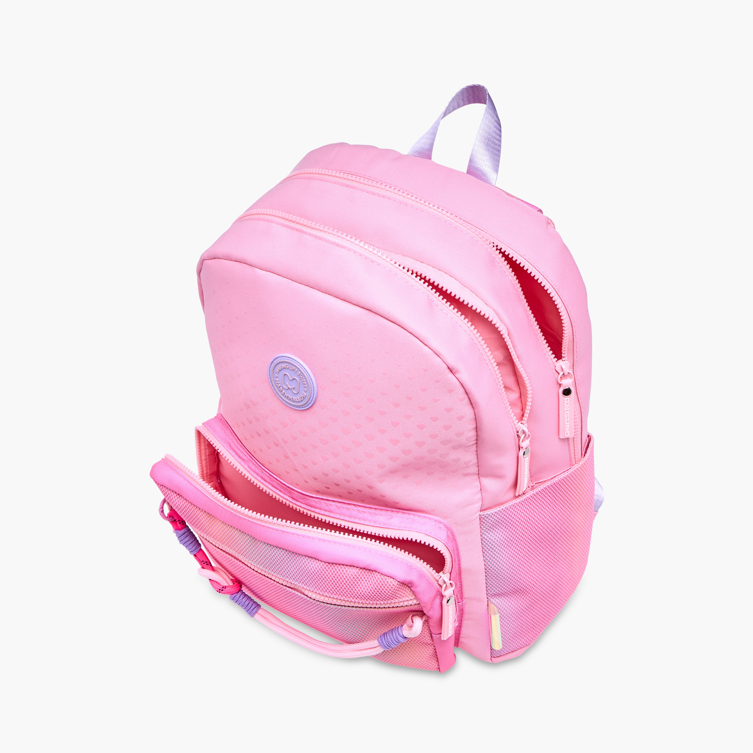 MARSHMALLOW Ombre Backpack with Adjustable Shoulder Straps and Zip Closure - 33x43x16 cm-promo_LS20_OMN-image-10