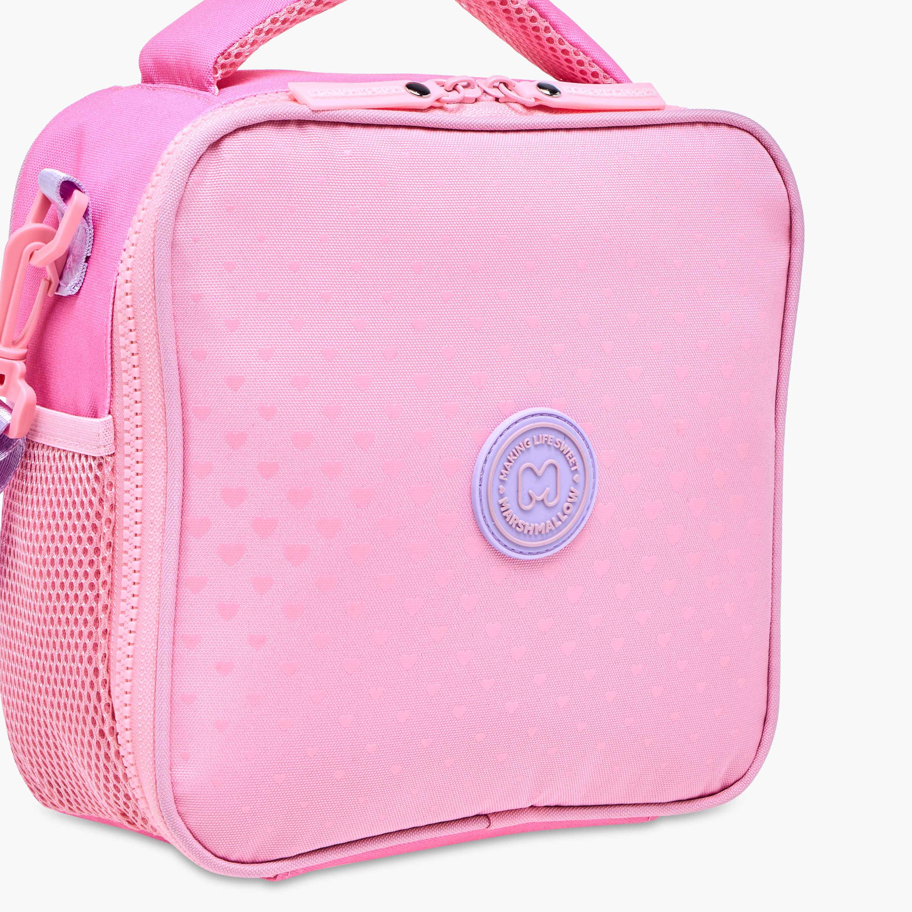 MARSHMALLOW Applique Detail Lunch Bag with Zip Closure-school-lunchessentials-lunchbags-image-5