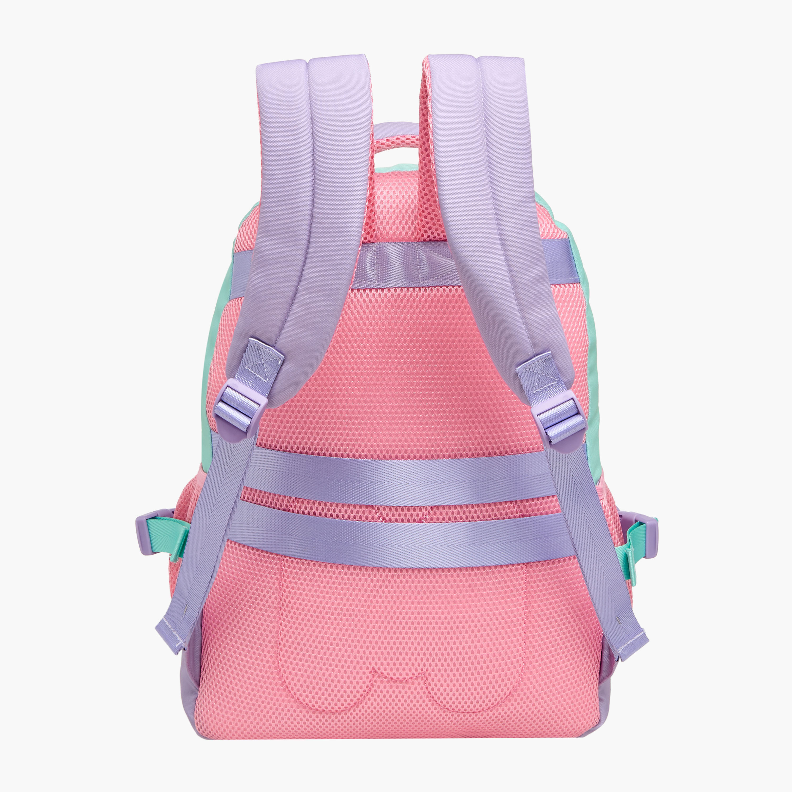 MARSHMALLOW Colourblock Backpack with Adjustable Shoulder Straps and Zip Closure - 33x43x16 cms-school-bagsandbackpacks-backpacks-image-4
