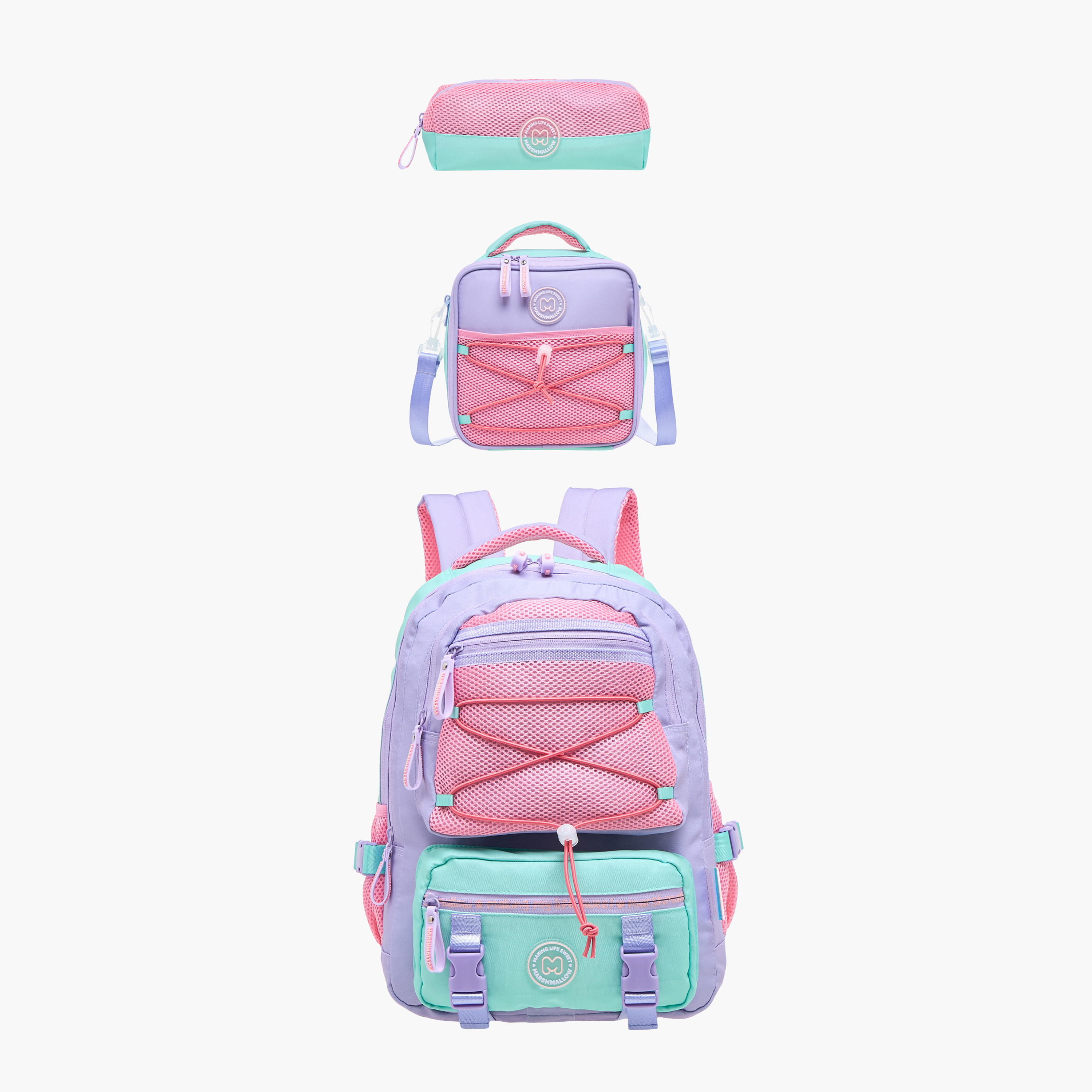 MARSHMALLOW Colourblock Lunch Bag with Zip Closure-school-lunchessentials-lunchbags-image-8