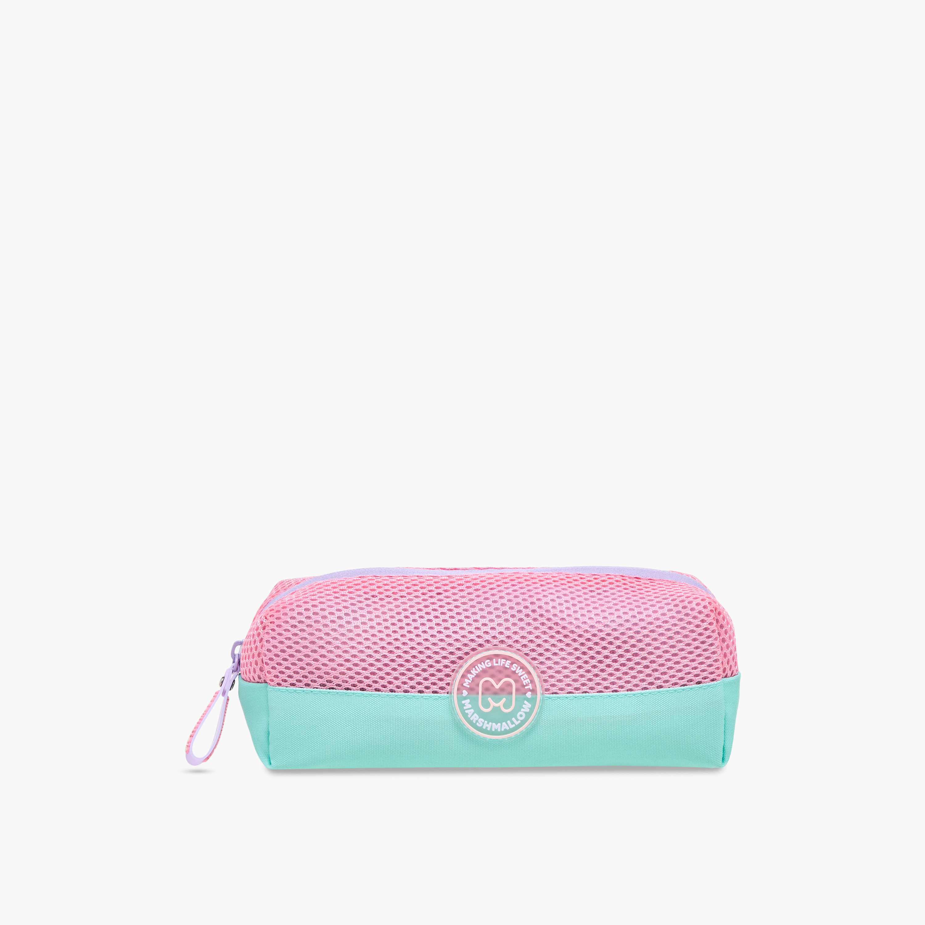 MARSHMALLOW Colourblock Pencil Pouch with Zip Closure-school-stationery-pencilcases-image-1