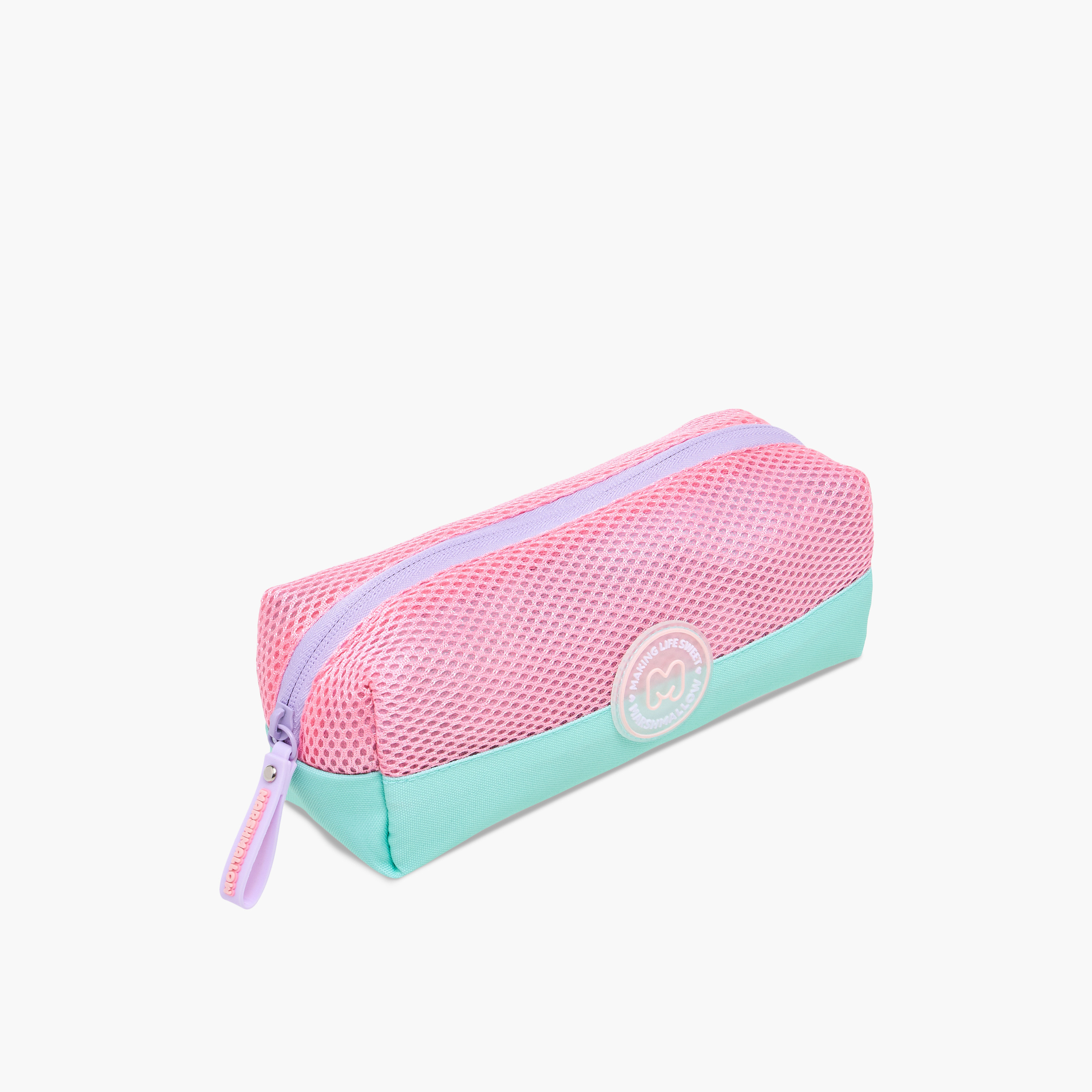 MARSHMALLOW Colourblock Pencil Pouch with Zip Closure-school-stationery-pencilcases-image-2