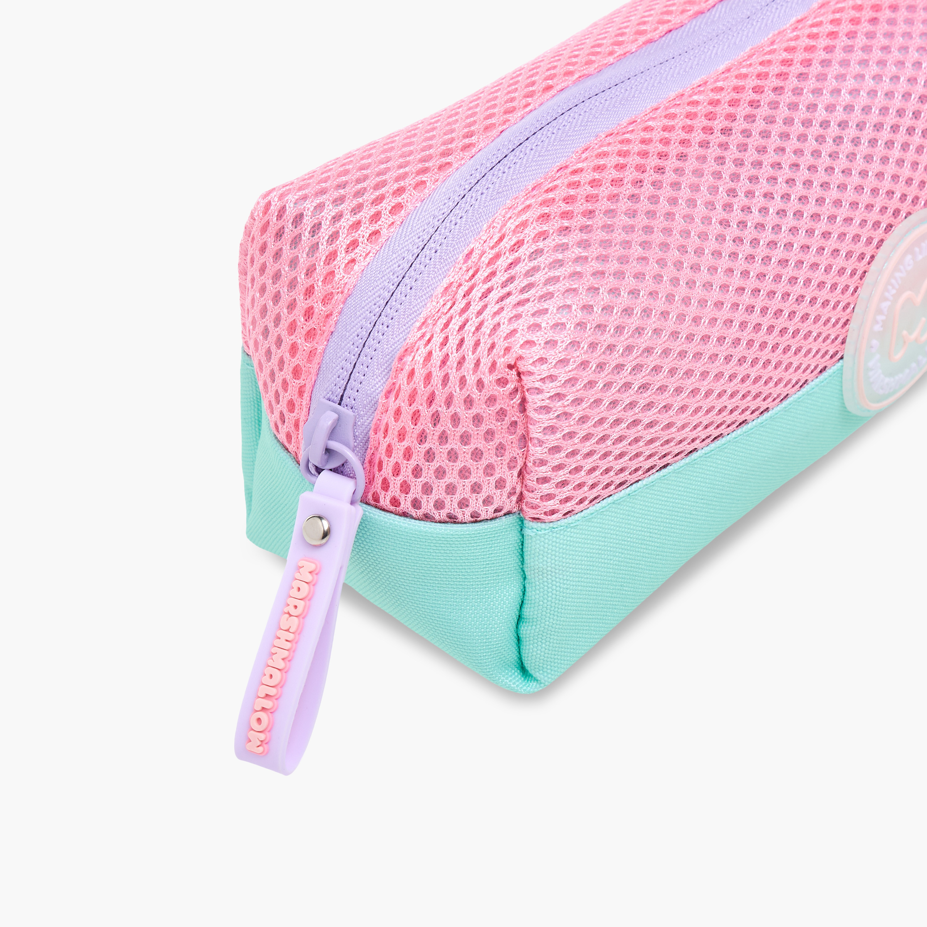 MARSHMALLOW Colourblock Pencil Pouch with Zip Closure-school-stationery-pencilcases-image-3