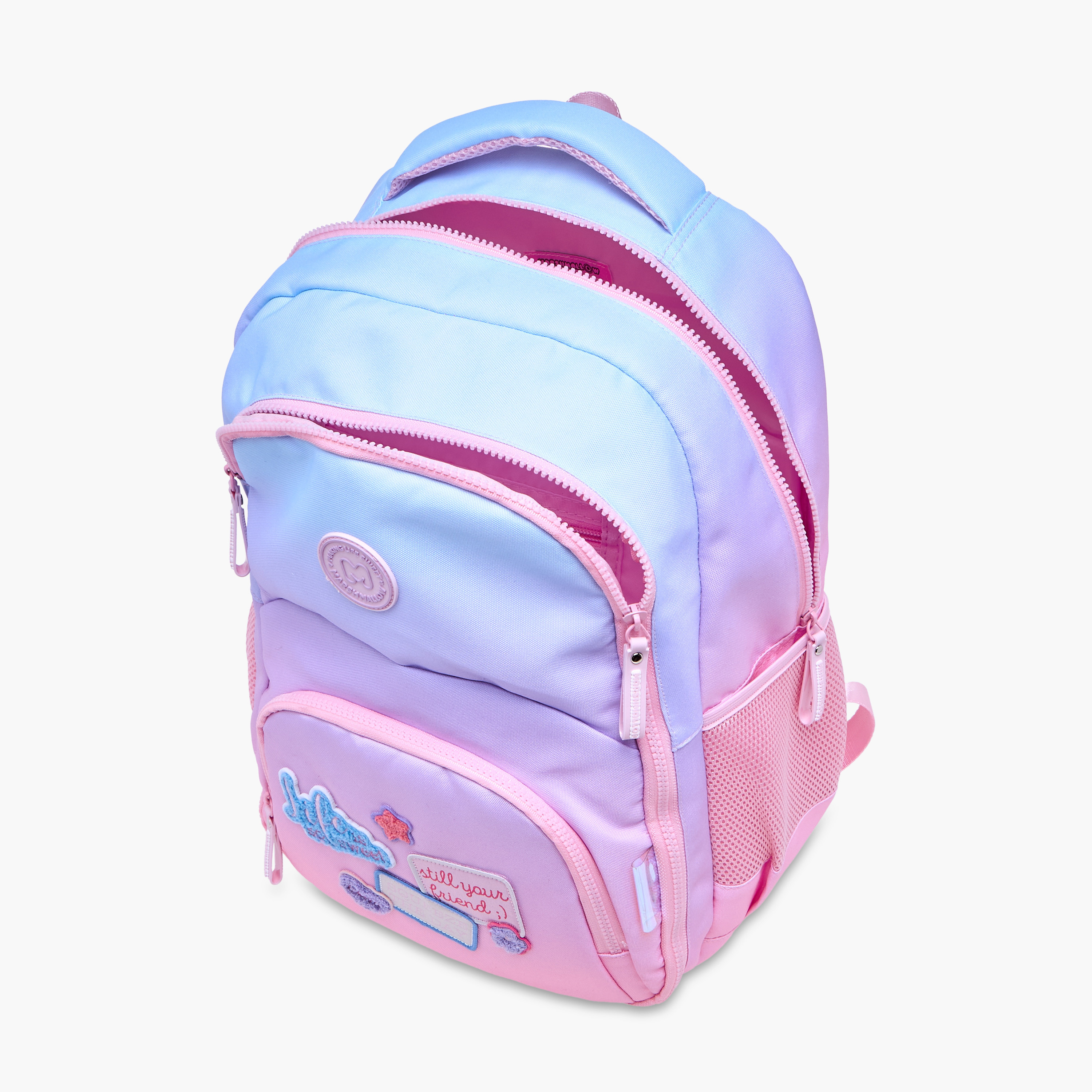 MARSHMALLOW Applique Patch Detail Backpack with Adjustable Shoulder Straps - 33x43x16 cm-promo_LS20_OMN-image-12