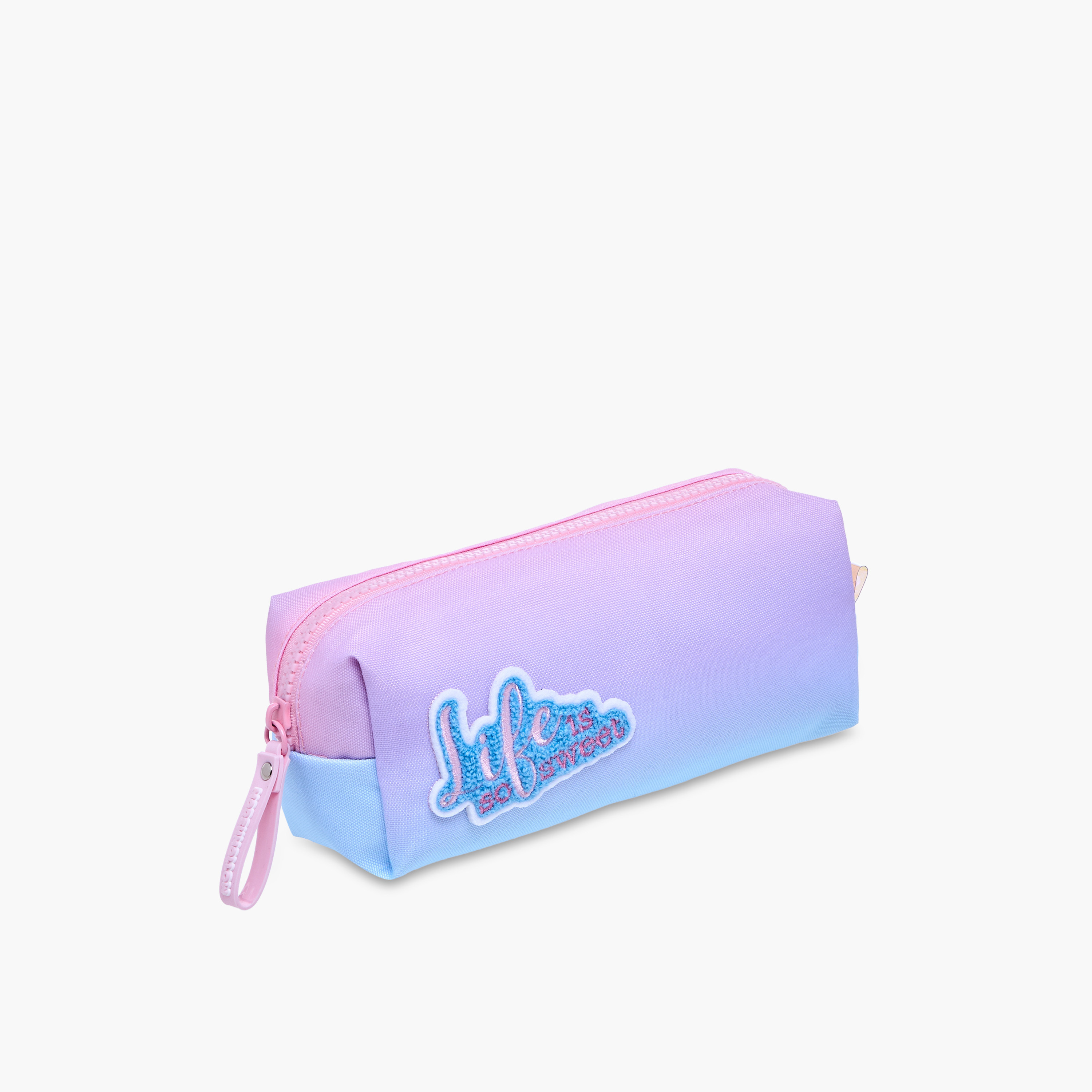 MARSHMALLOW Applique Detail Pencil Pouch with Zip Closure-school-stationery-pencilcases-image-2