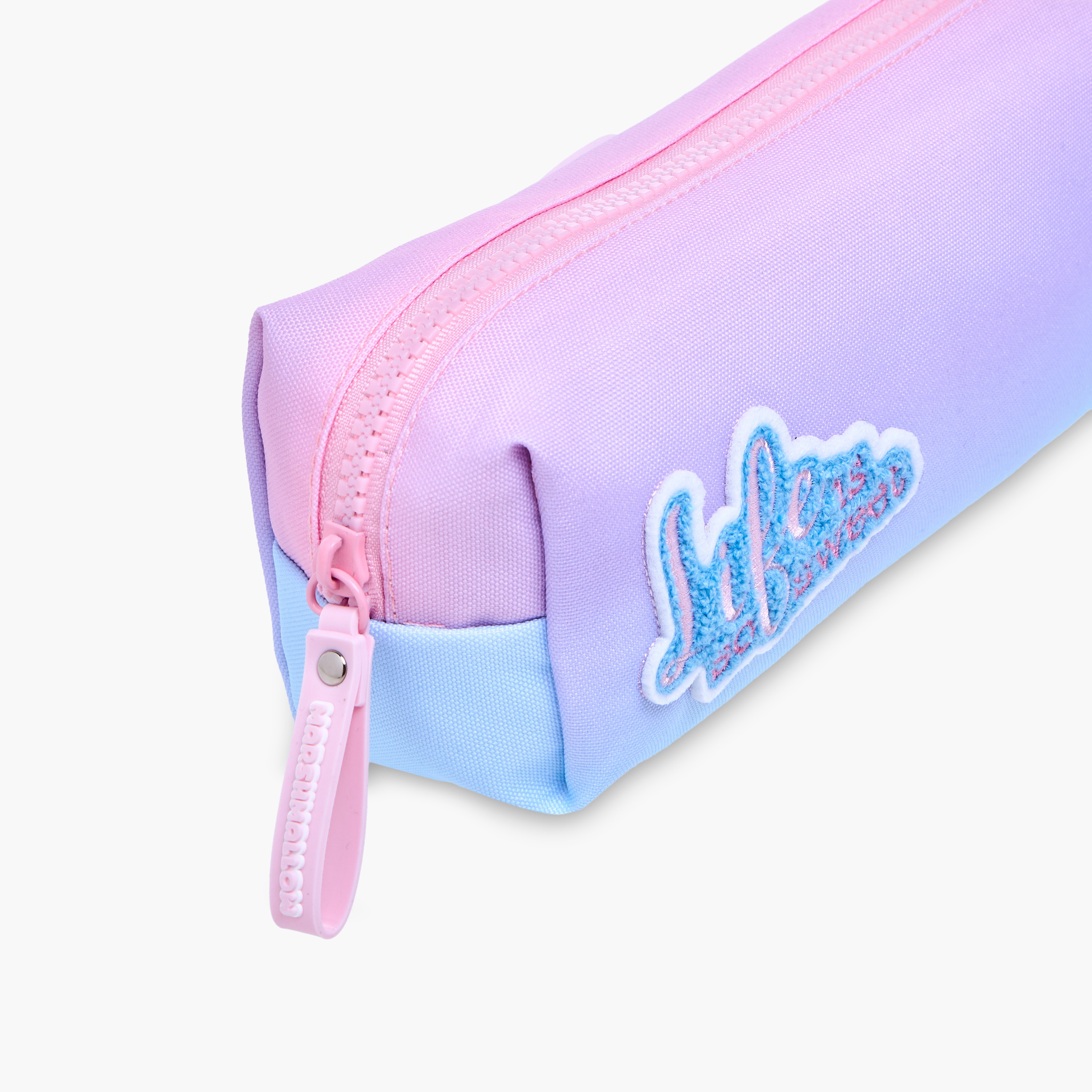 MARSHMALLOW Applique Detail Pencil Pouch with Zip Closure-school-stationery-pencilcases-image-3
