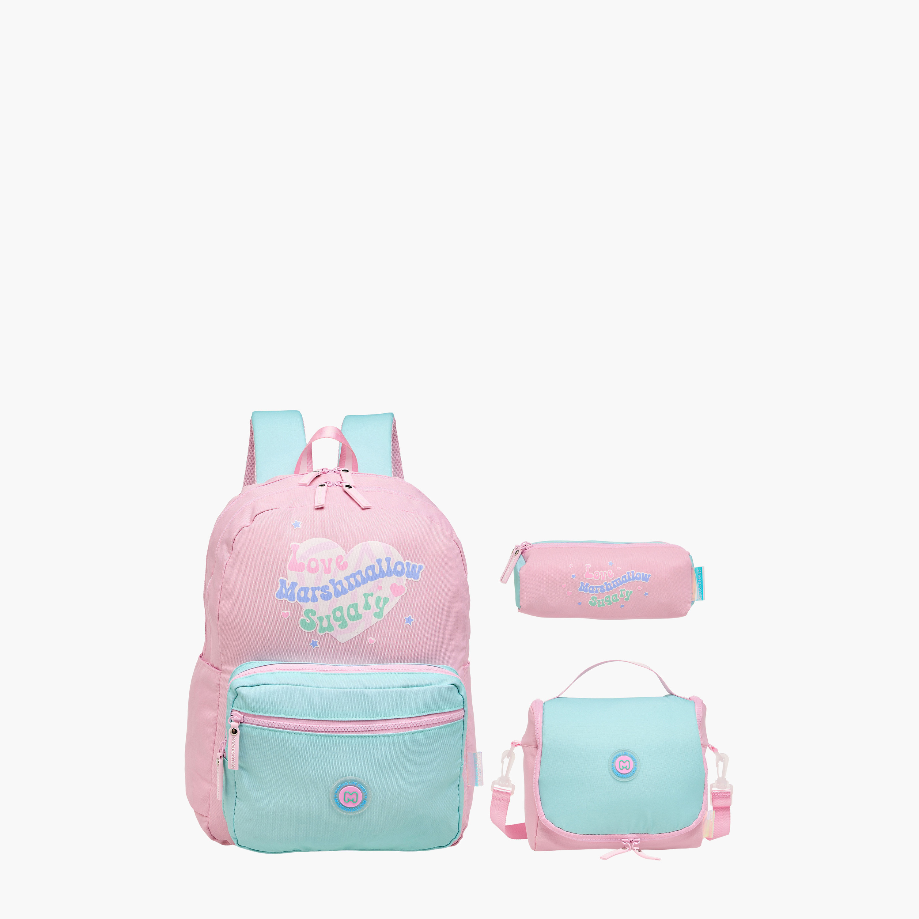 MARSHMALLOW Colourblock Backpack with Adjustable Shoulder Straps - 33x43x16 cms-promo_LS20_OMN-image-12