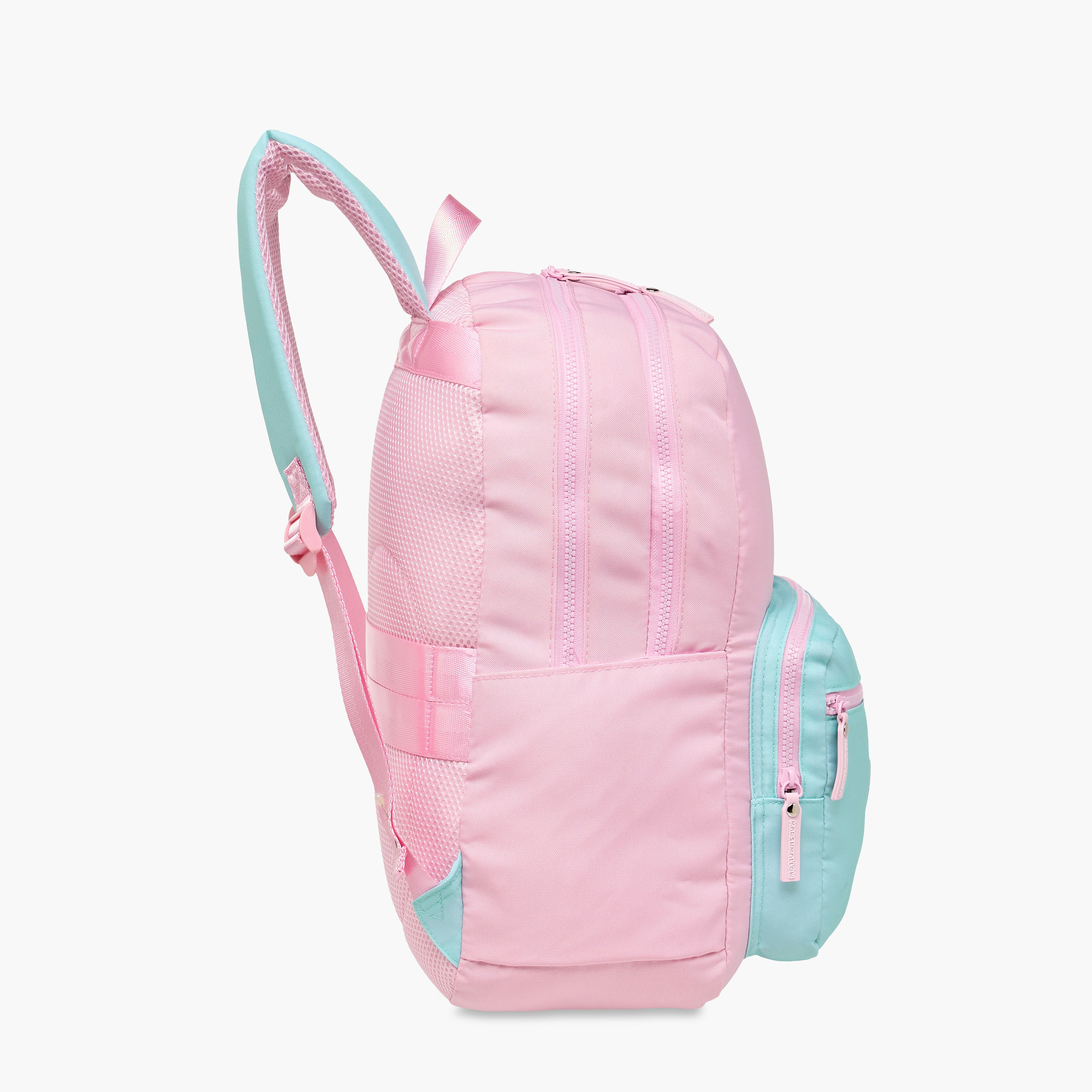 MARSHMALLOW Colourblock Backpack with Adjustable Shoulder Straps - 33x43x16 cms-promo_LS20_OMN-image-3