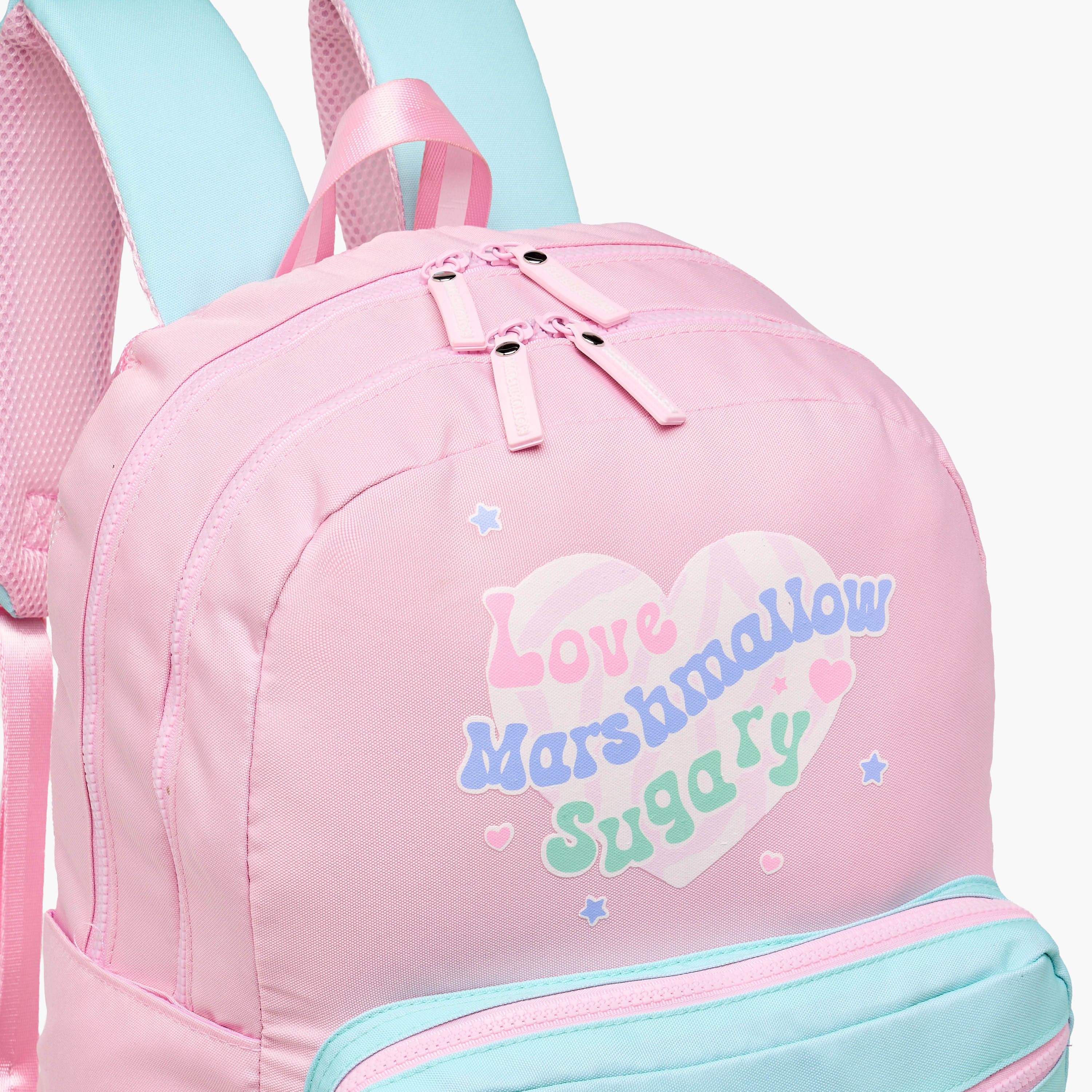 MARSHMALLOW Colourblock Backpack with Adjustable Shoulder Straps - 33x43x16 cms-promo_LS20_OMN-image-7