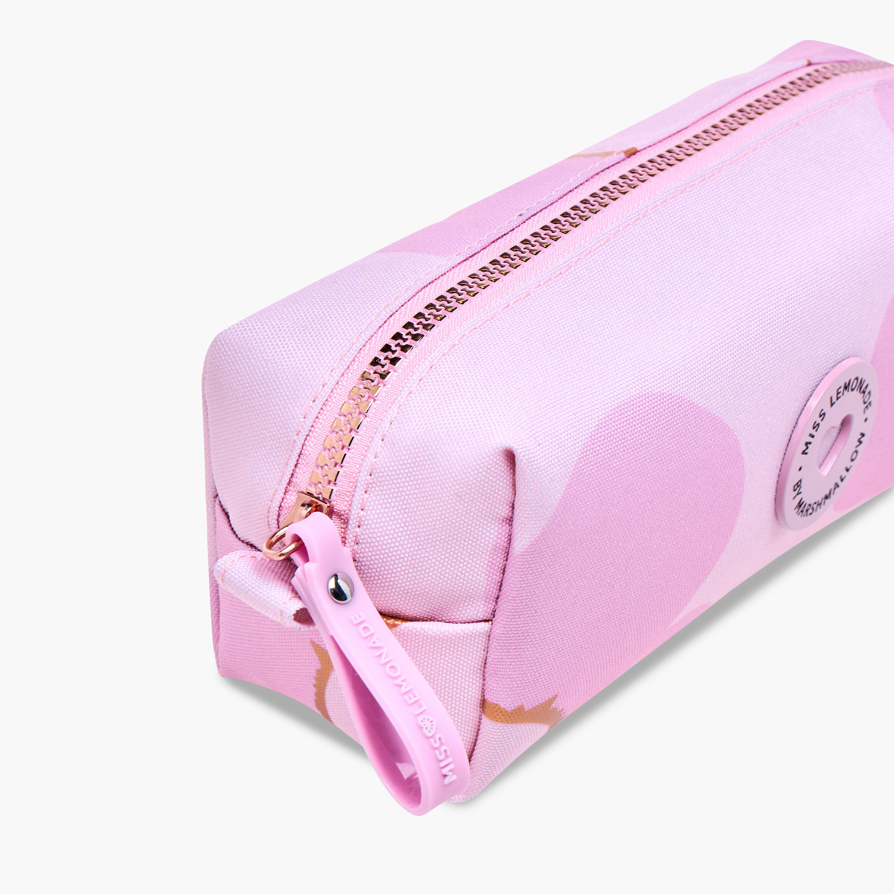 MISS LEMONADE Floral Print Pencil Pouch with Zip Closure-school-stationery-pencilcases-image-3