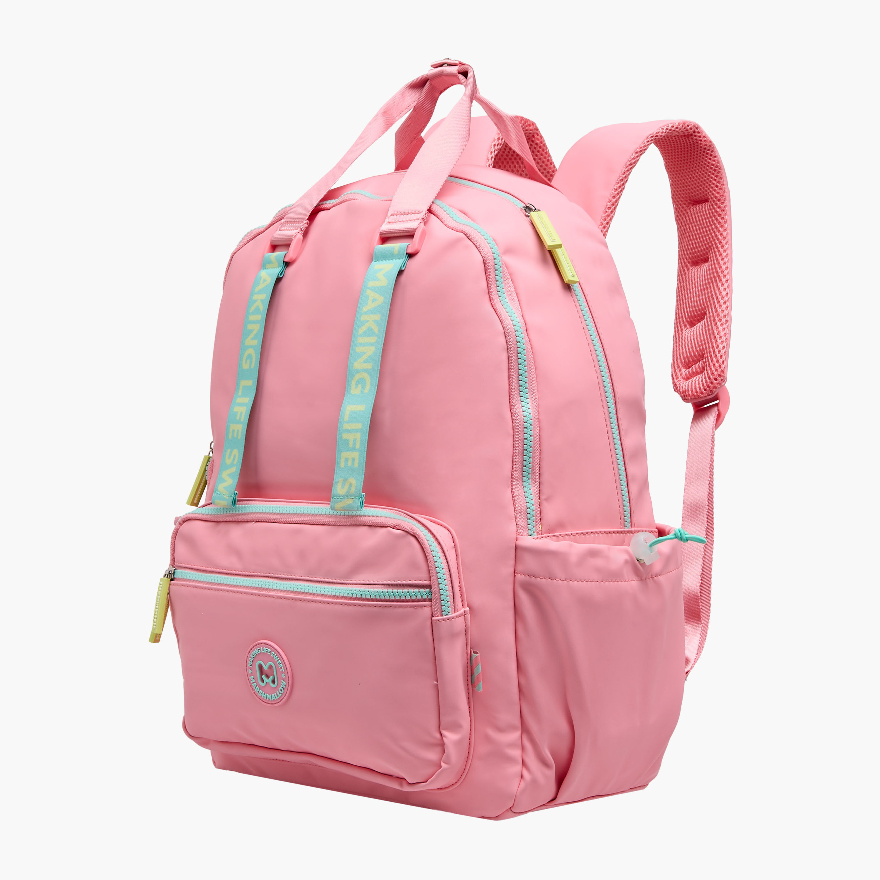 MARSHMALLOW Solid Backpack with Adjustable Straps and Zip Closure - 33x43x16 cms-promo_LS20_OMN-image-2