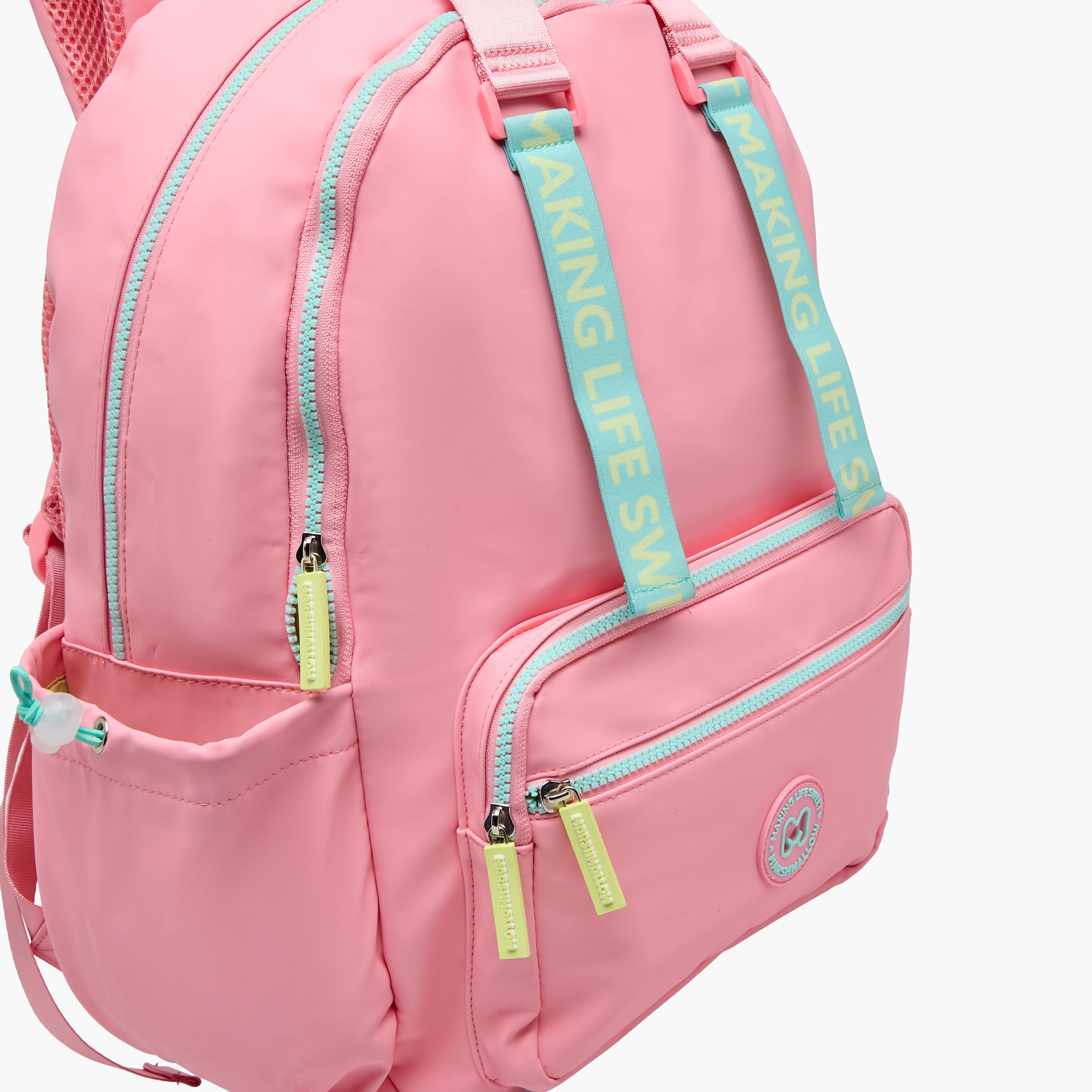 MARSHMALLOW Solid Backpack with Adjustable Straps and Zip Closure - 33x43x16 cms-promo_LS20_OMN-image-5