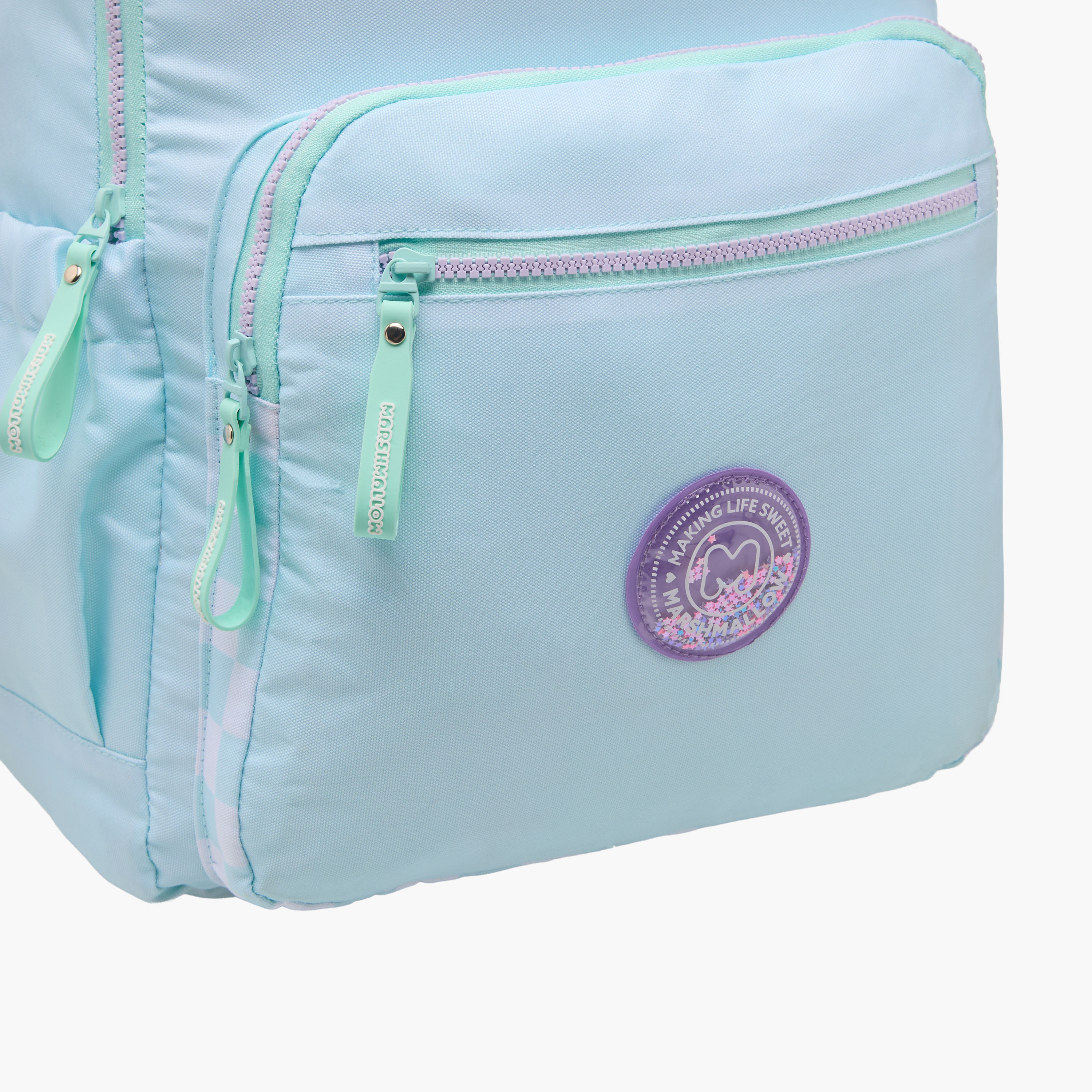 MARSHMALLOW Solid Backpack with Adjustable Straps and Zip Closure - 33x43x16 cms-school-bagsandbackpacks-backpacks-image-6