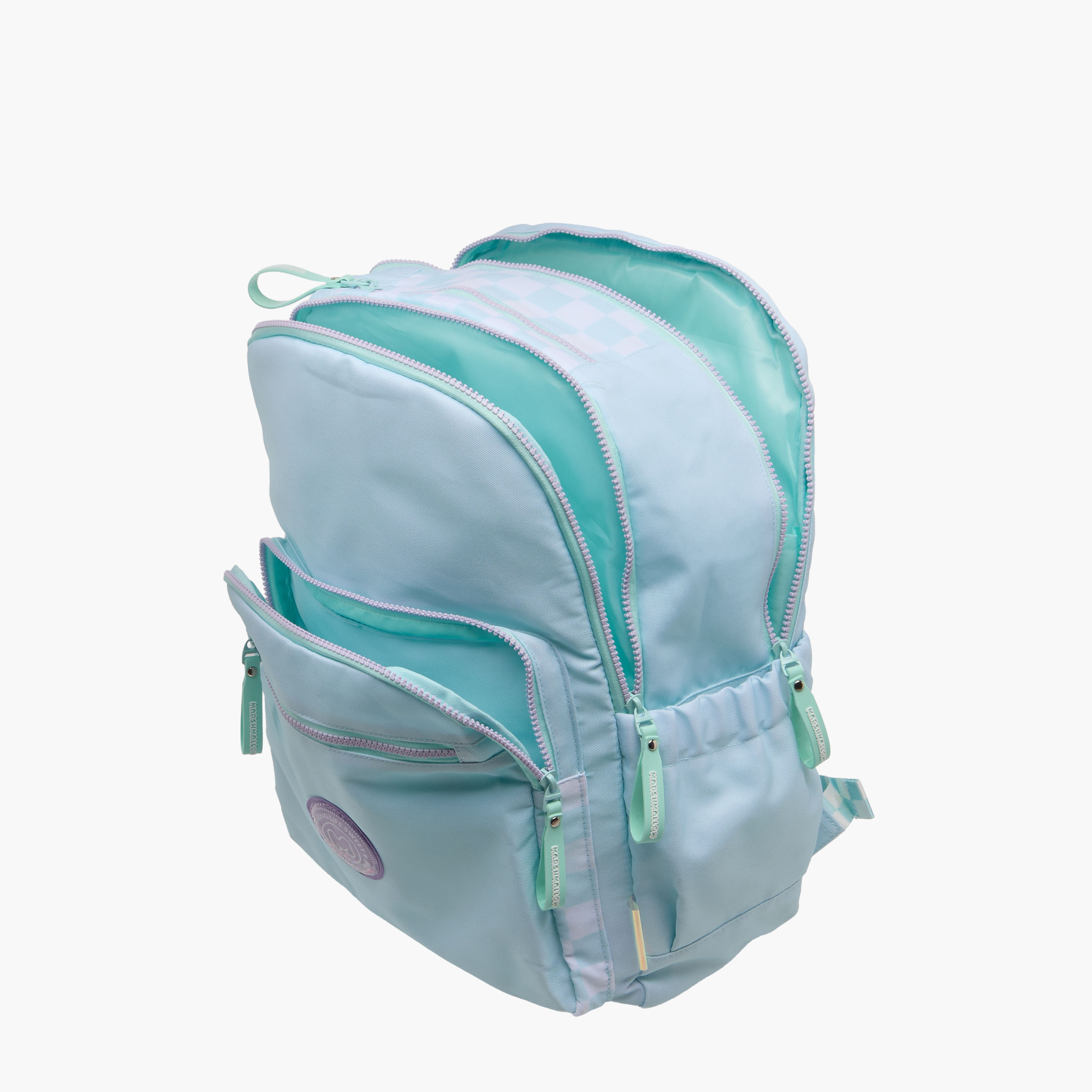 MARSHMALLOW Solid Backpack with Adjustable Straps and Zip Closure - 33x43x16 cms-school-bagsandbackpacks-backpacks-image-7