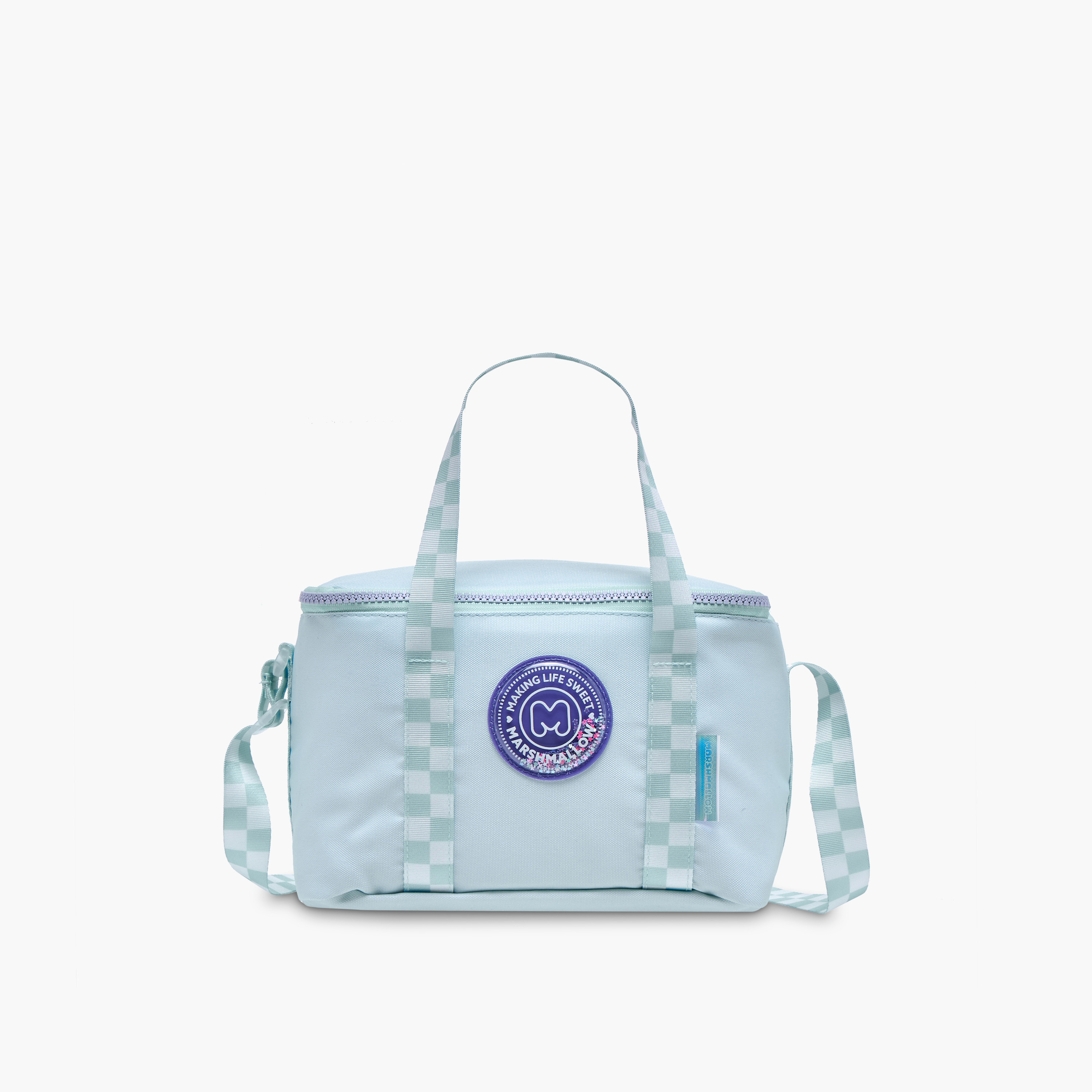 MARSHMALLOW Solid Lunch Bag with Adjustable Strap and Zip Closure-school-lunchessentials-lunchbags-image-1