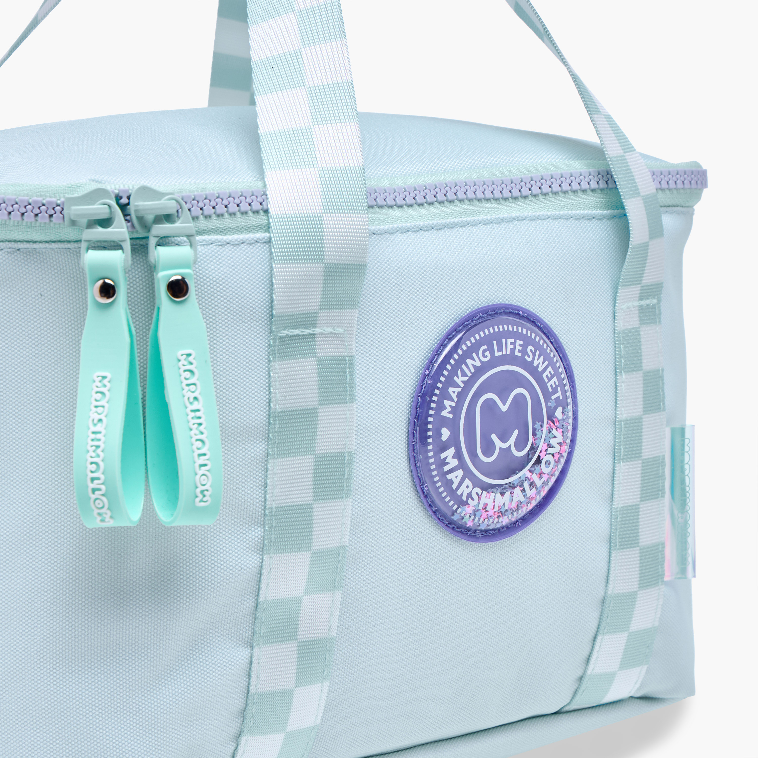 MARSHMALLOW Solid Lunch Bag with Adjustable Strap and Zip Closure-school-lunchessentials-lunchbags-image-5