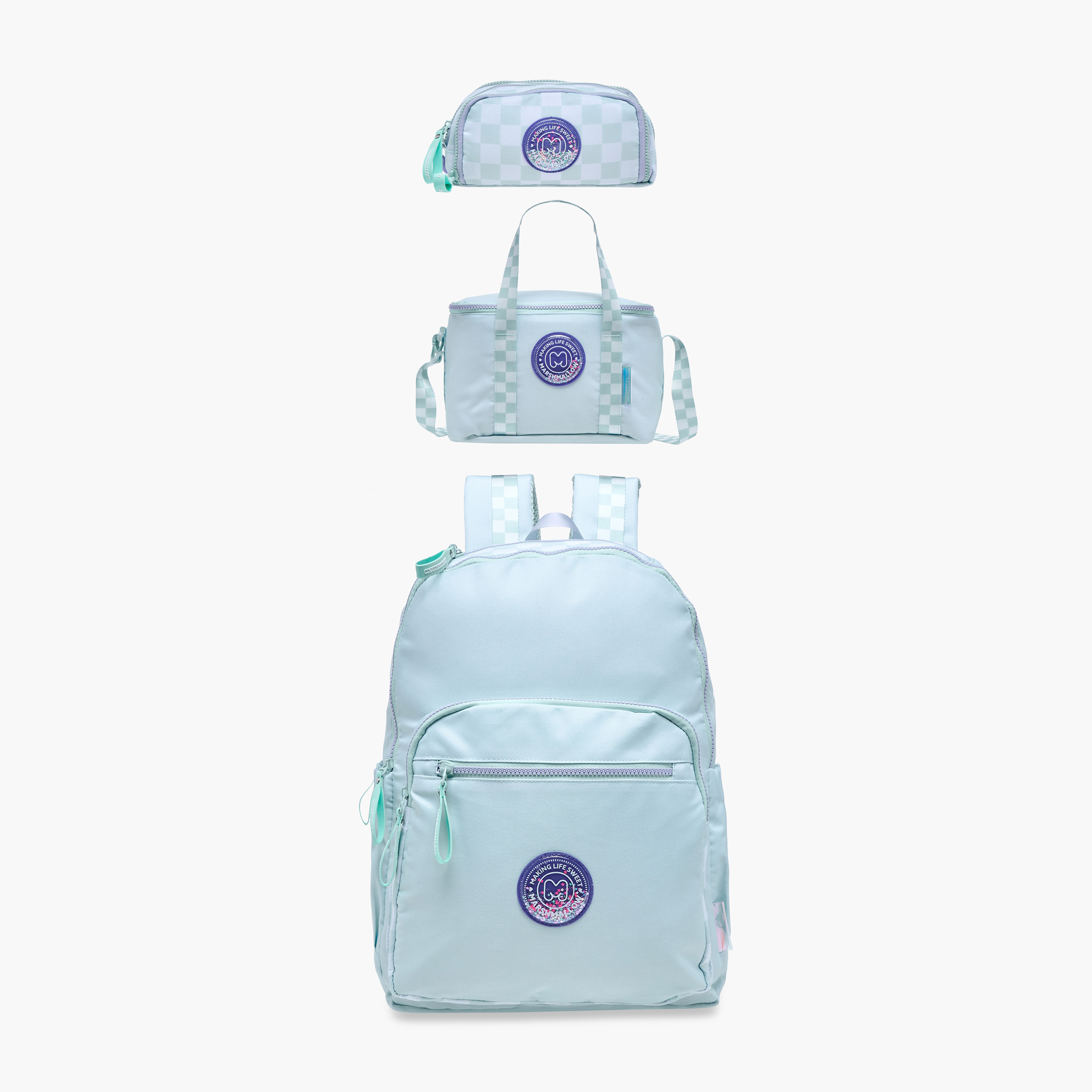 MARSHMALLOW Solid Lunch Bag with Adjustable Strap and Zip Closure-school-lunchessentials-lunchbags-image-8