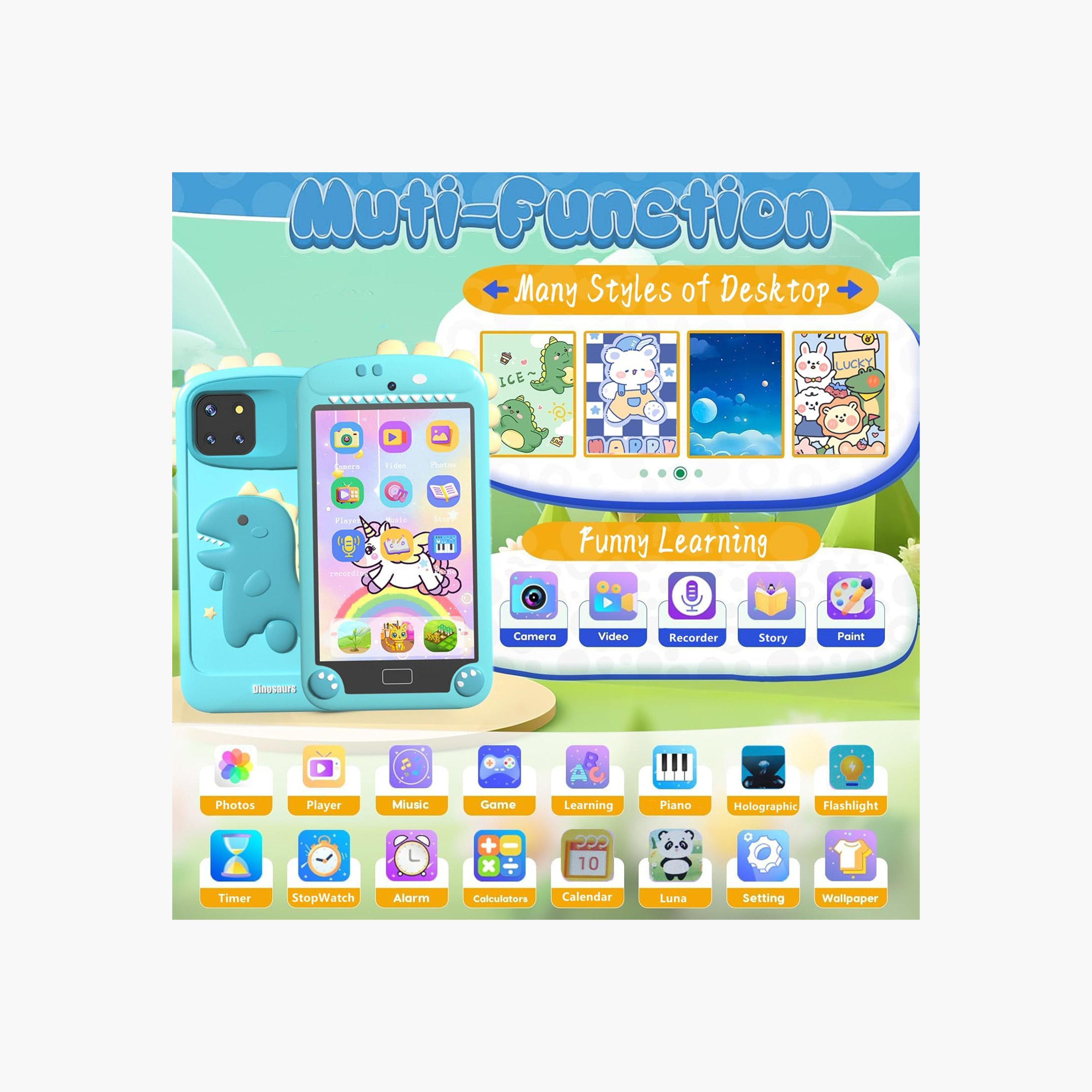 Juniors Dinosaur Kids Phone-electronics-tablets-image-27