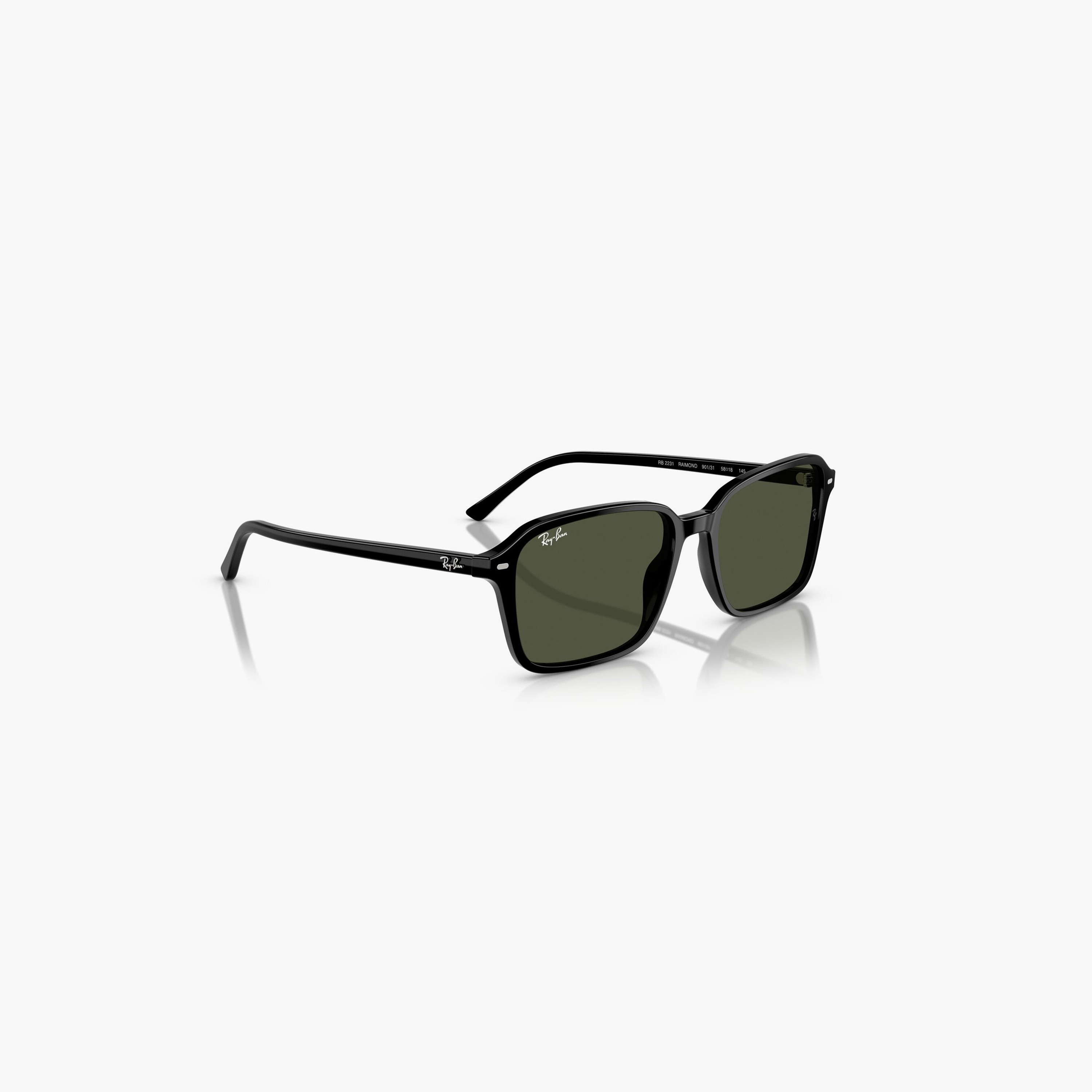ريبان- نظارة شمسية مربعة خضراء مقاس 58 مم من Raimond - 0RB2231-men-sunglasses-image-3