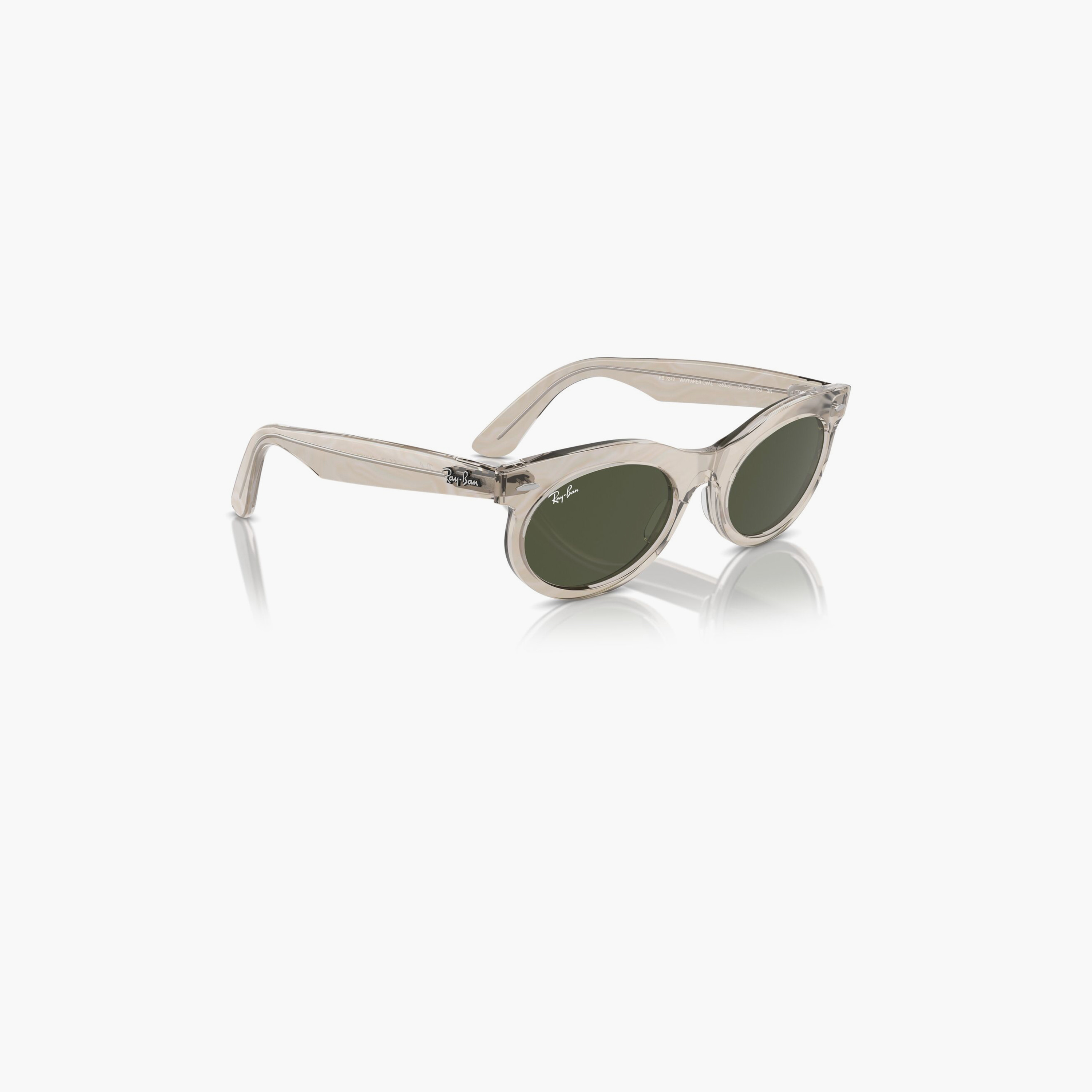 ريبان- نظارة شمسية بيضاوية خضراء مقاس 53 مم من Wayfarer - 0RB2242-men-sunglasses-image-3