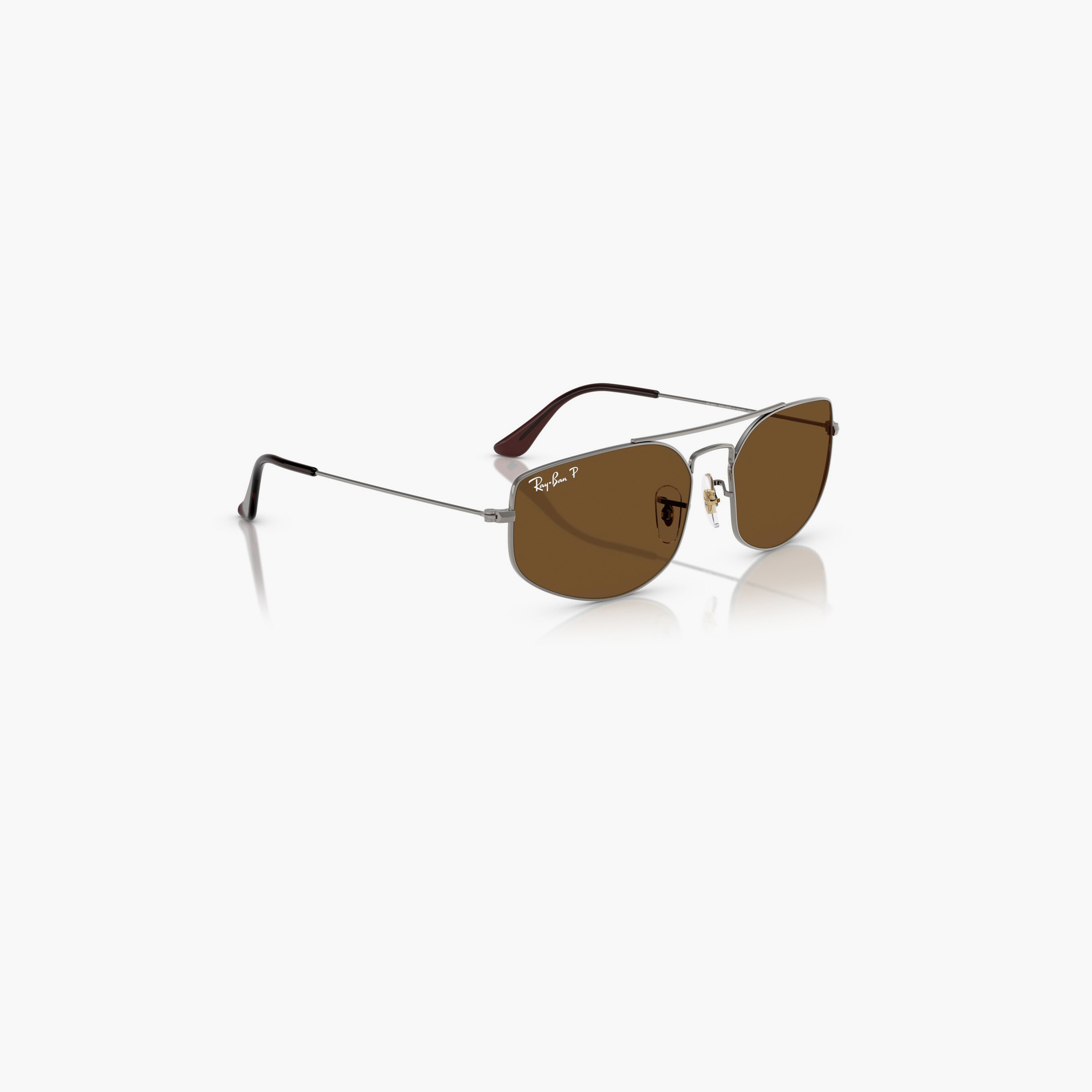 Ray-Ban Explorer V Polarized 57MM Brown Navigator Sunglasses - 0RB3845-men-sunglasses-image-3