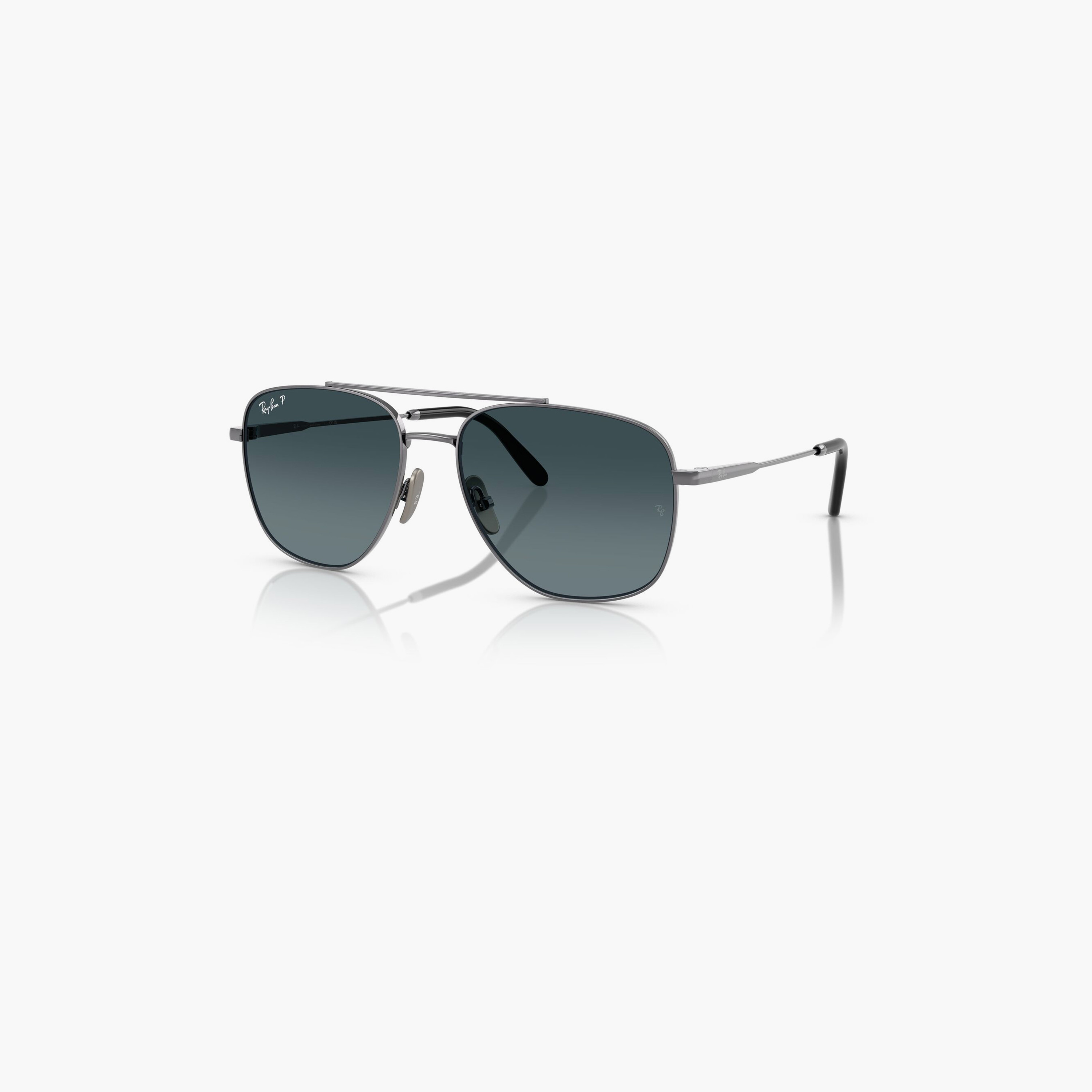 ريبان- نظارة شمسية مربعة زرقاء مقاس 59 مم مستقطبة من William Titanium - 0RB8097-men-sunglasses-image-1