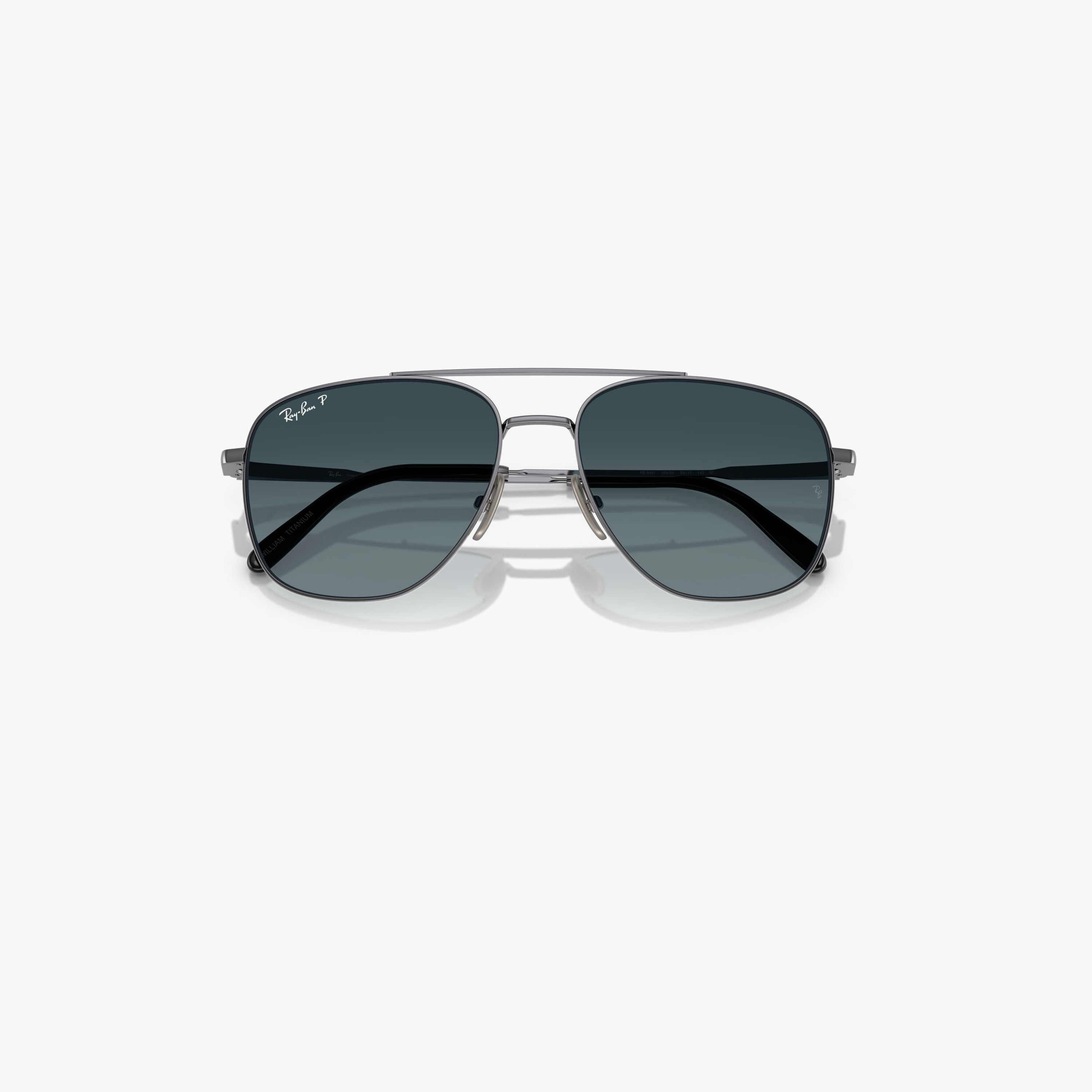 ريبان- نظارة شمسية مربعة زرقاء مقاس 59 مم مستقطبة من William Titanium - 0RB8097-men-sunglasses-image-7