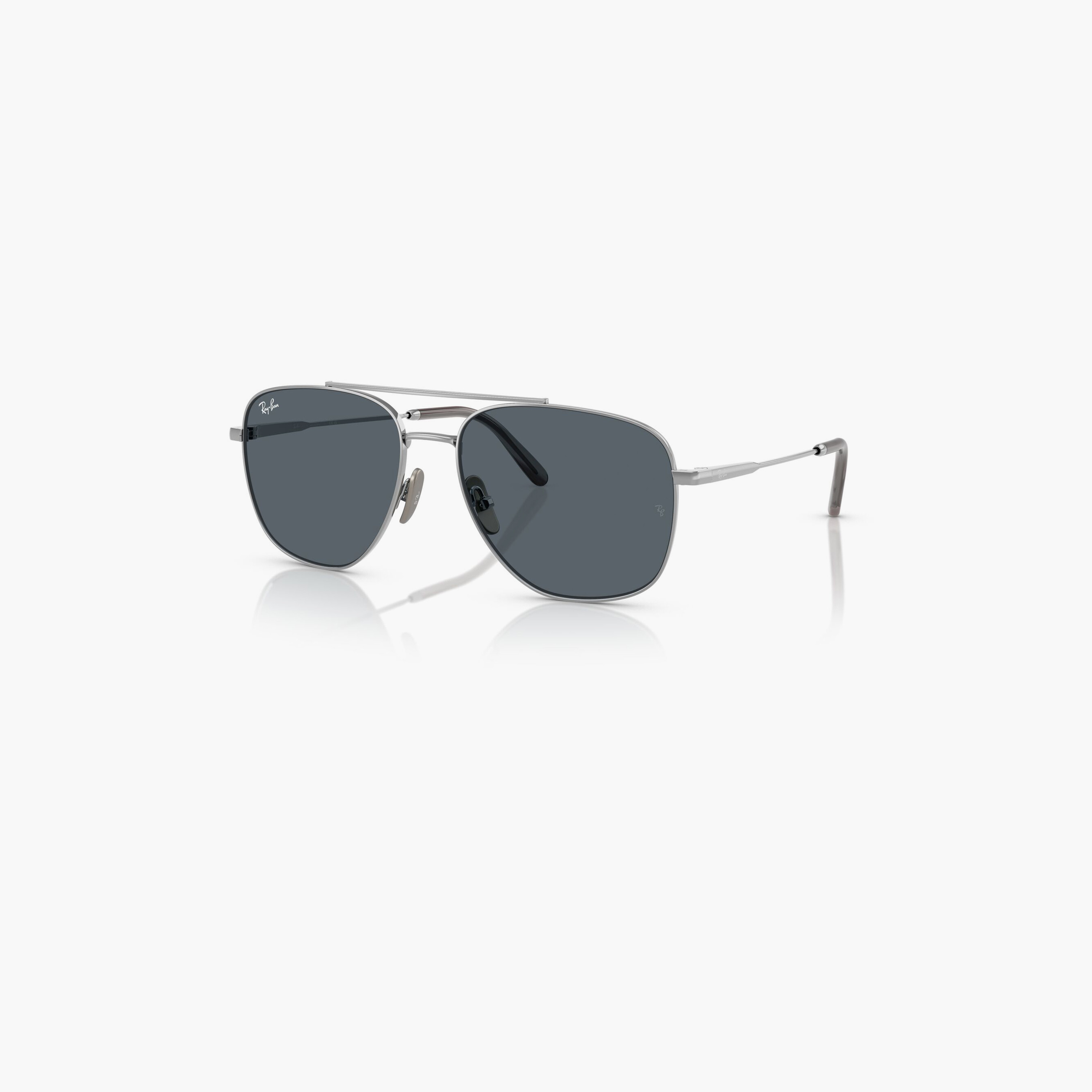 Ray-Ban William Titanium 59MM Blue Square Sunglasses - 0RB8097-men-sunglasses-image-1